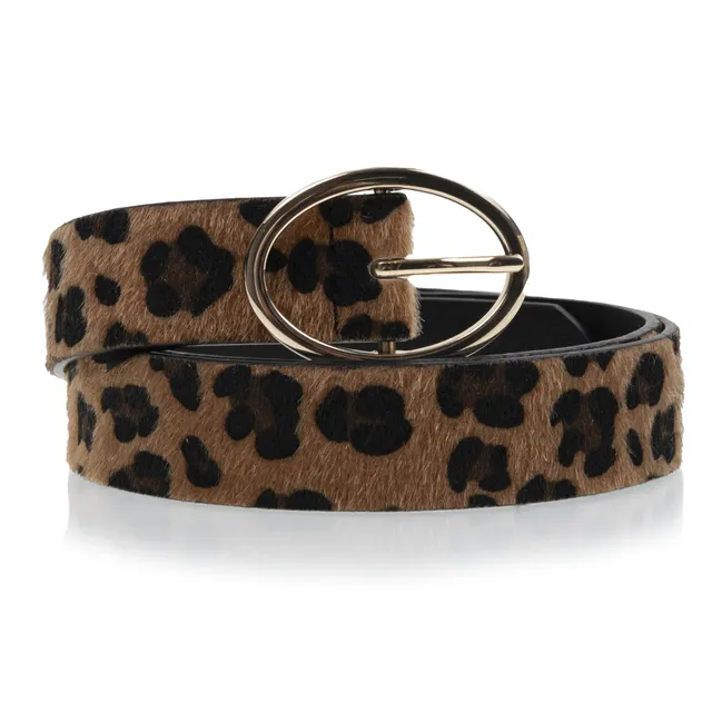 isotoner-ceinture-femme-l-opard-boucle-ovale image 1