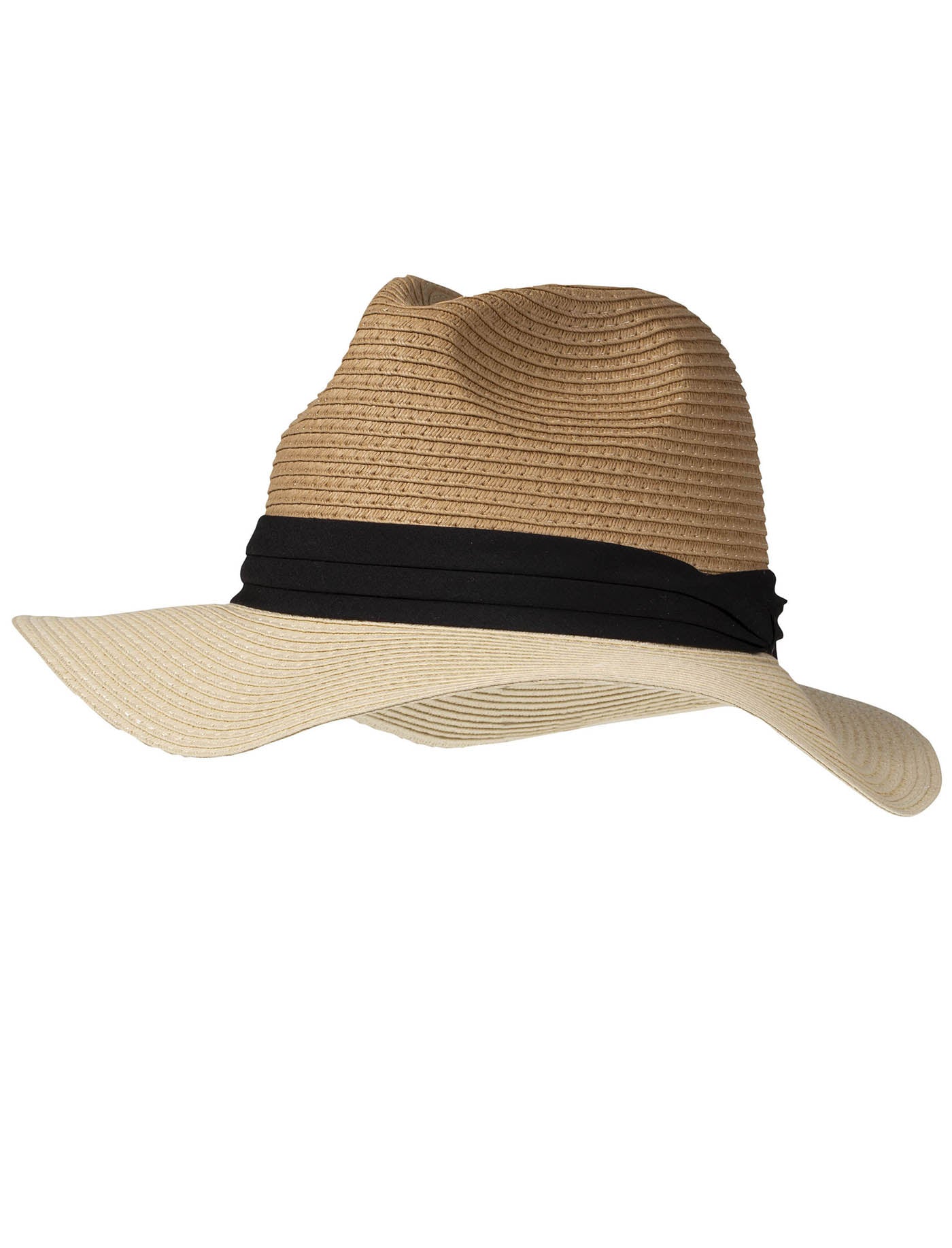isotoner-chapeau-fedora-nou-noir-paille-t-femme image 5