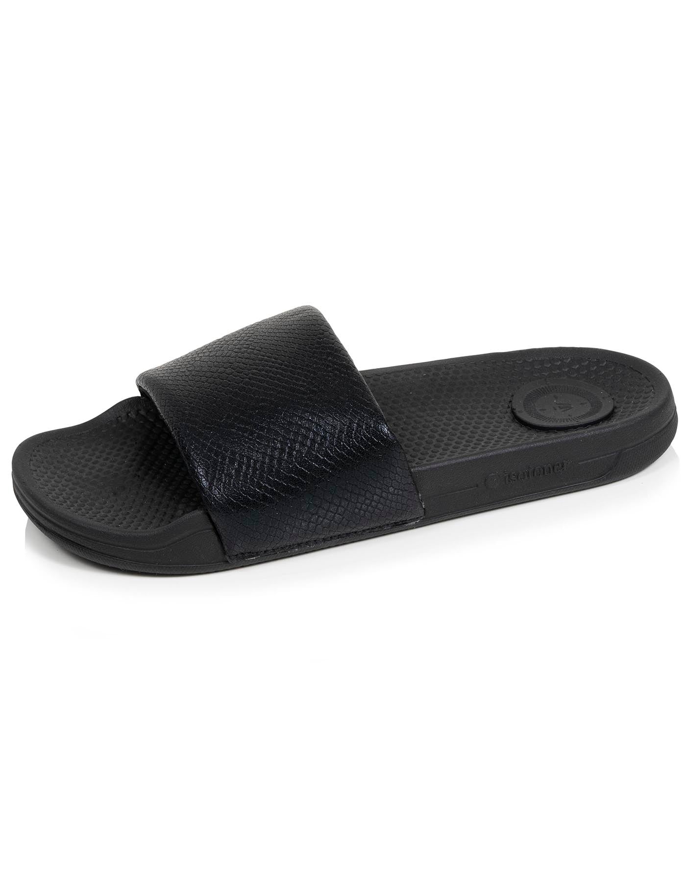 isotoner-mules-claquettes-femme-everywear-noir-serpent image 6
