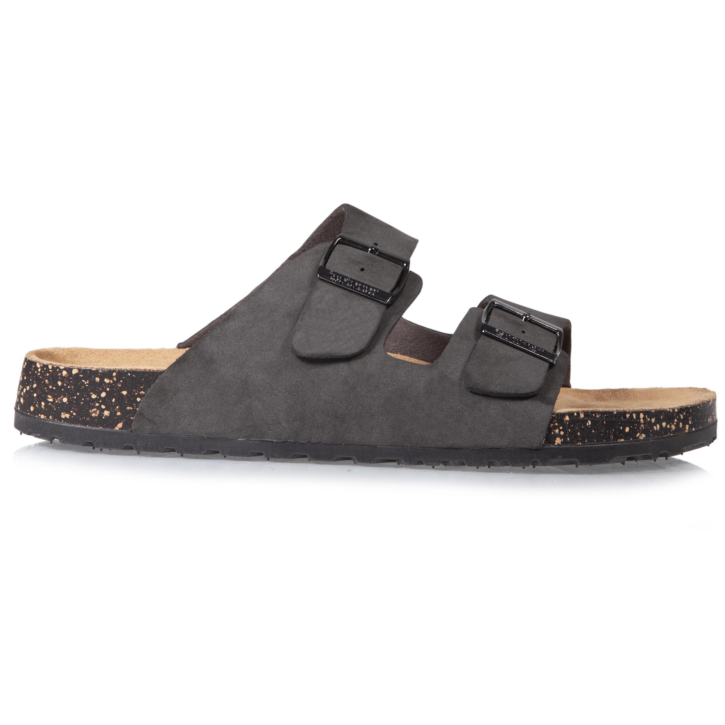 isotoner-mules-sandales-homme-double-bride-gris image 8