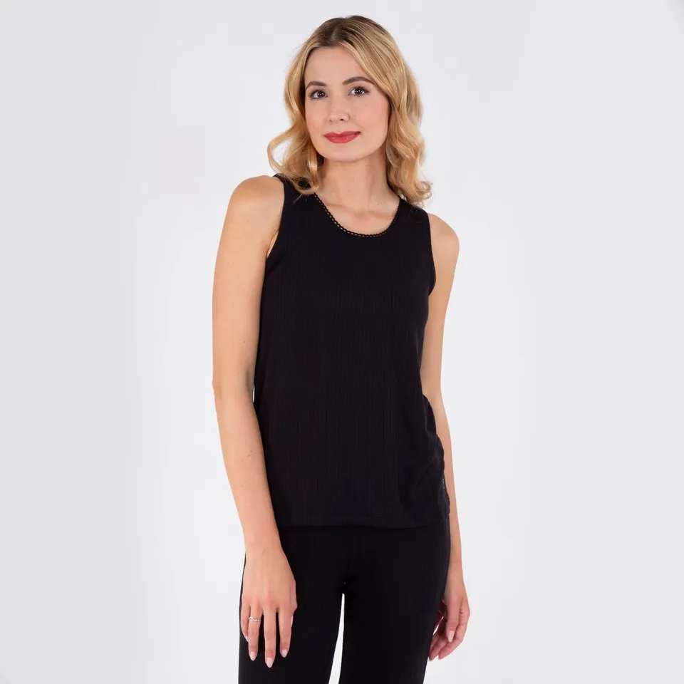 isotoner-d-bardeur-femme-tissu-c-tel-noir image 1