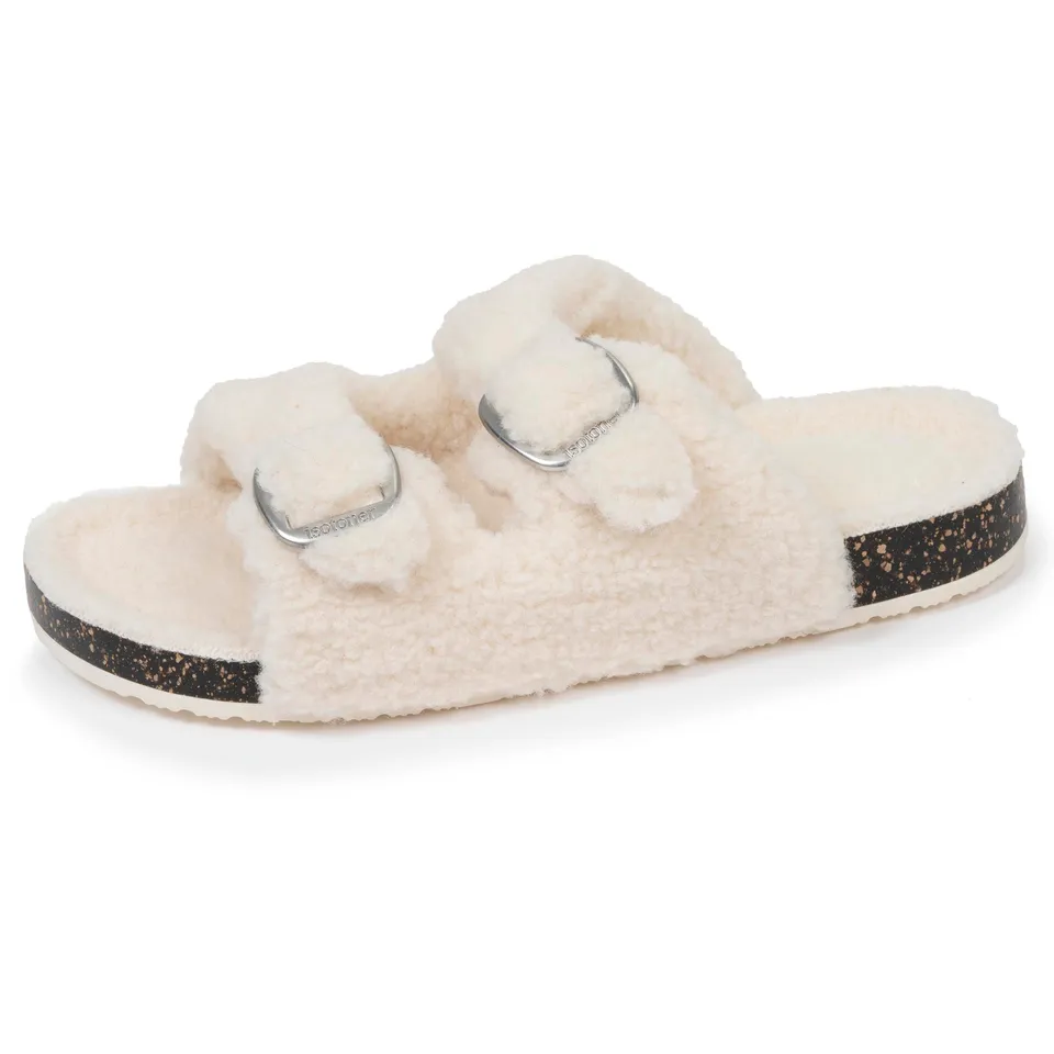 isotoner-chaussons-sandales-femme-ivoire-xtra-flex image 1