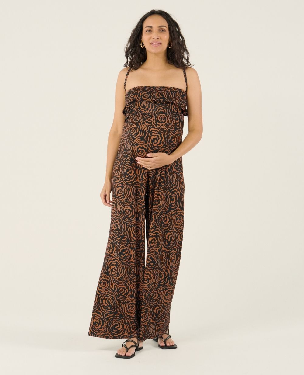 cache-c-ur-irma-combinaison-de-maternit-bustier-marron image 2