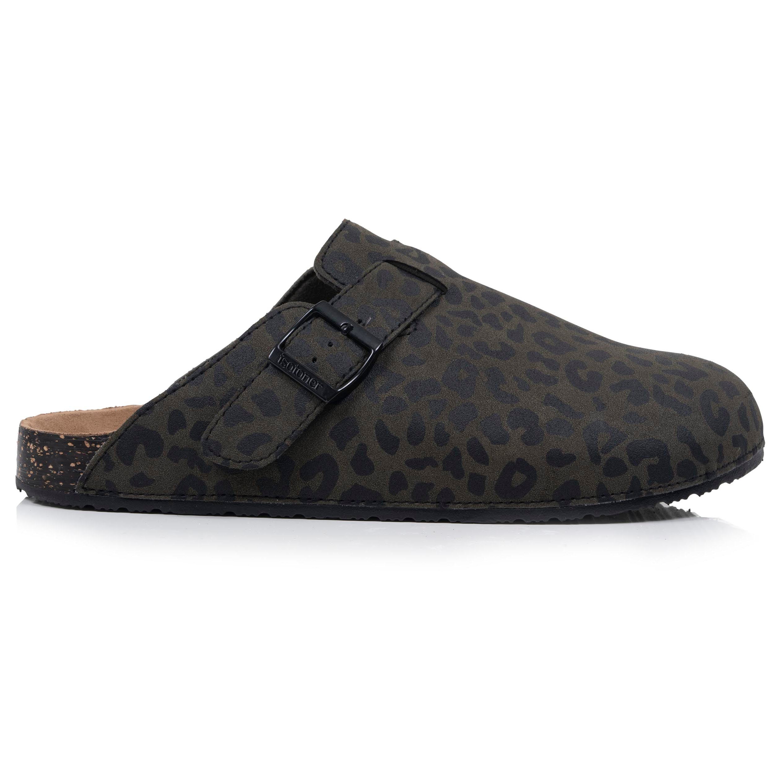isotoner-mules-sabots-femme-kaki-l-opard image 8
