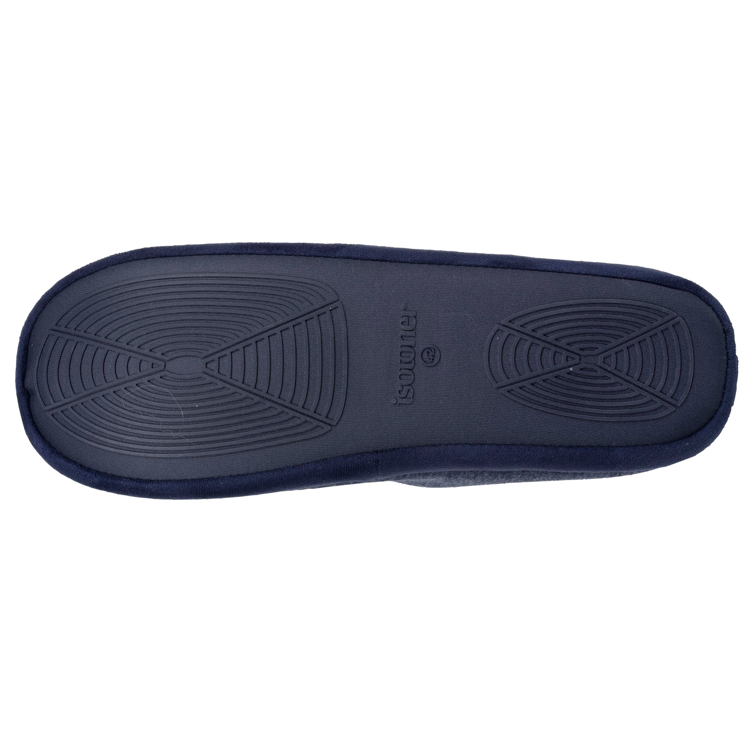isotoner-chaussons-mules-homme-marine-chin-diamant image 5