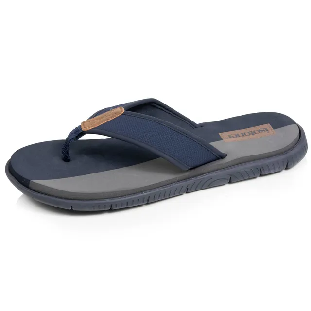 isotoner-tongs-sport-homme-confort-marine-bicolor image 1