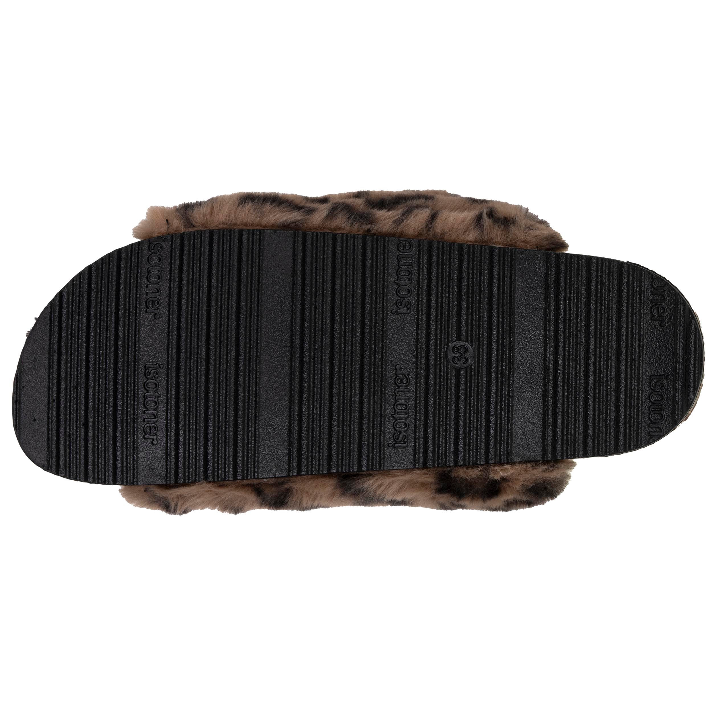 isotoner-chaussons-sandales-femme-l-opard image 4
