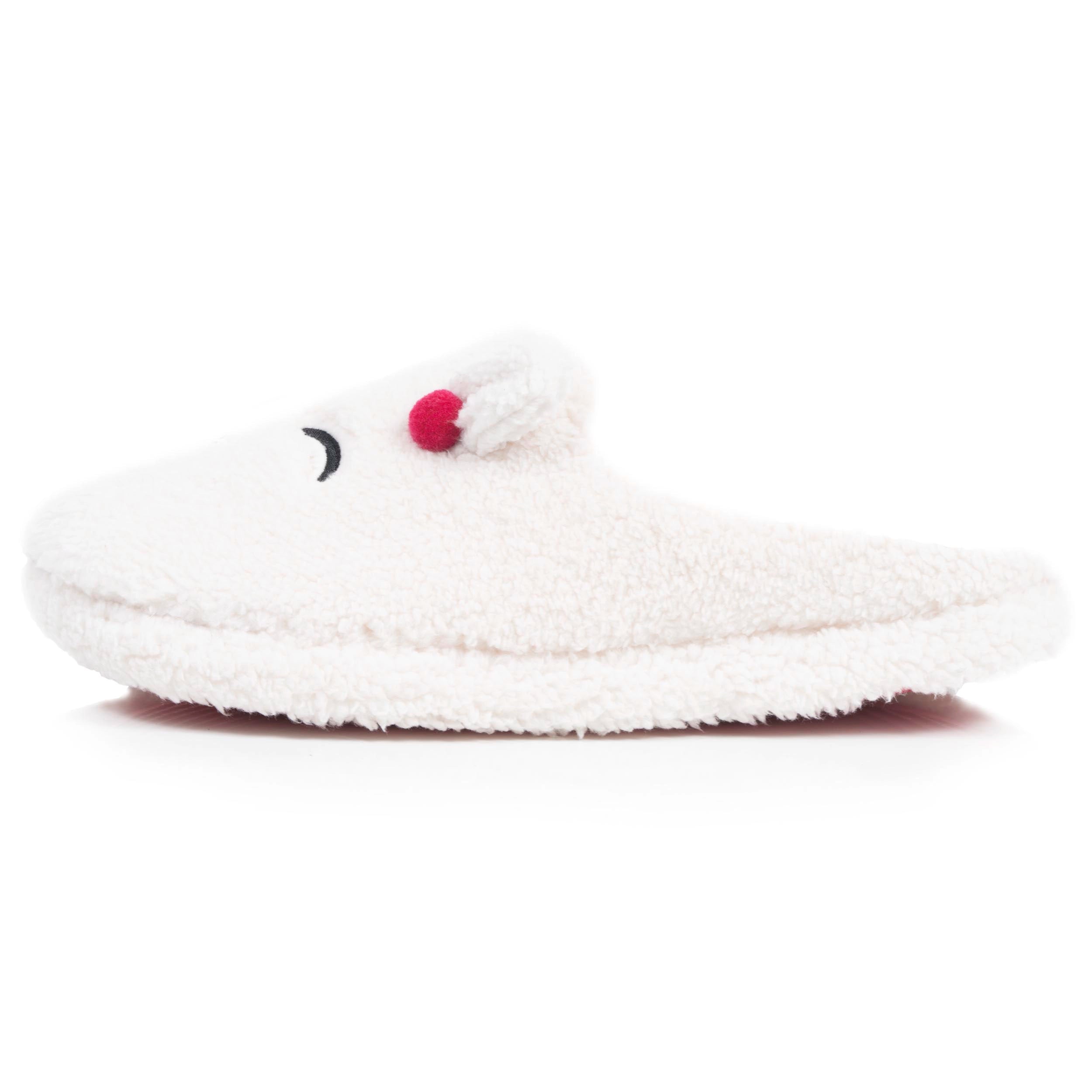 isotoner-chaussons-mules-femme-sherpa-lama-ivoire image 3