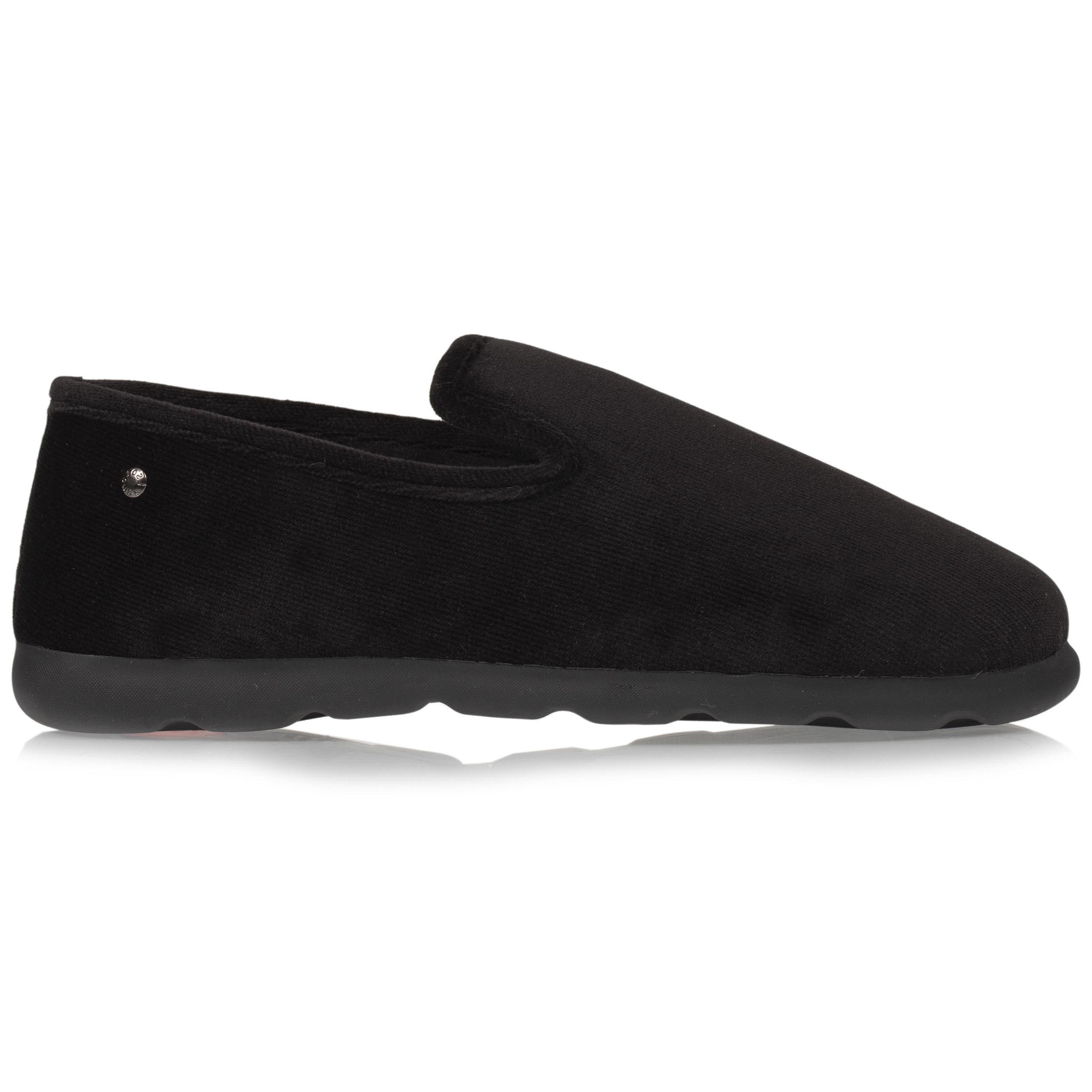 isotoner-chaussons-charentaises-homme-velours-noir-everywear image 8