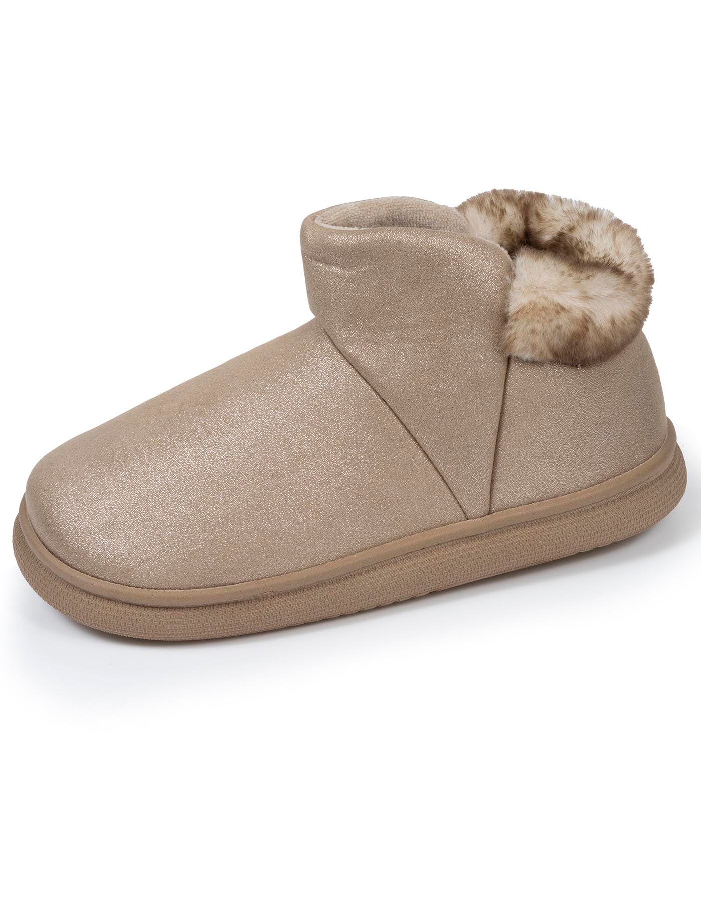 isotoner-chaussons-bottillons-femme-bloup-beige image 6