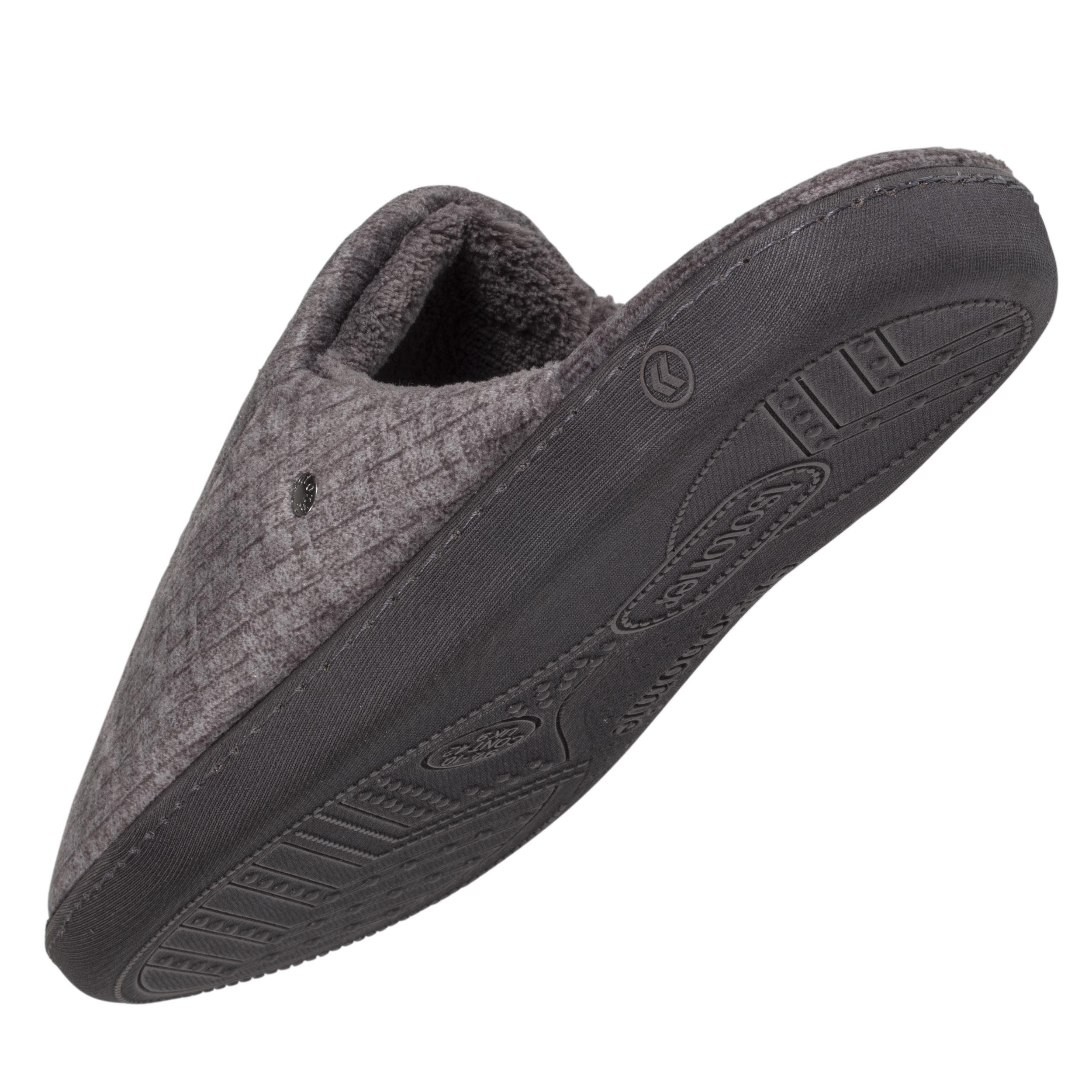 isotoner-chaussons-mules-homme-gris-premium image 5