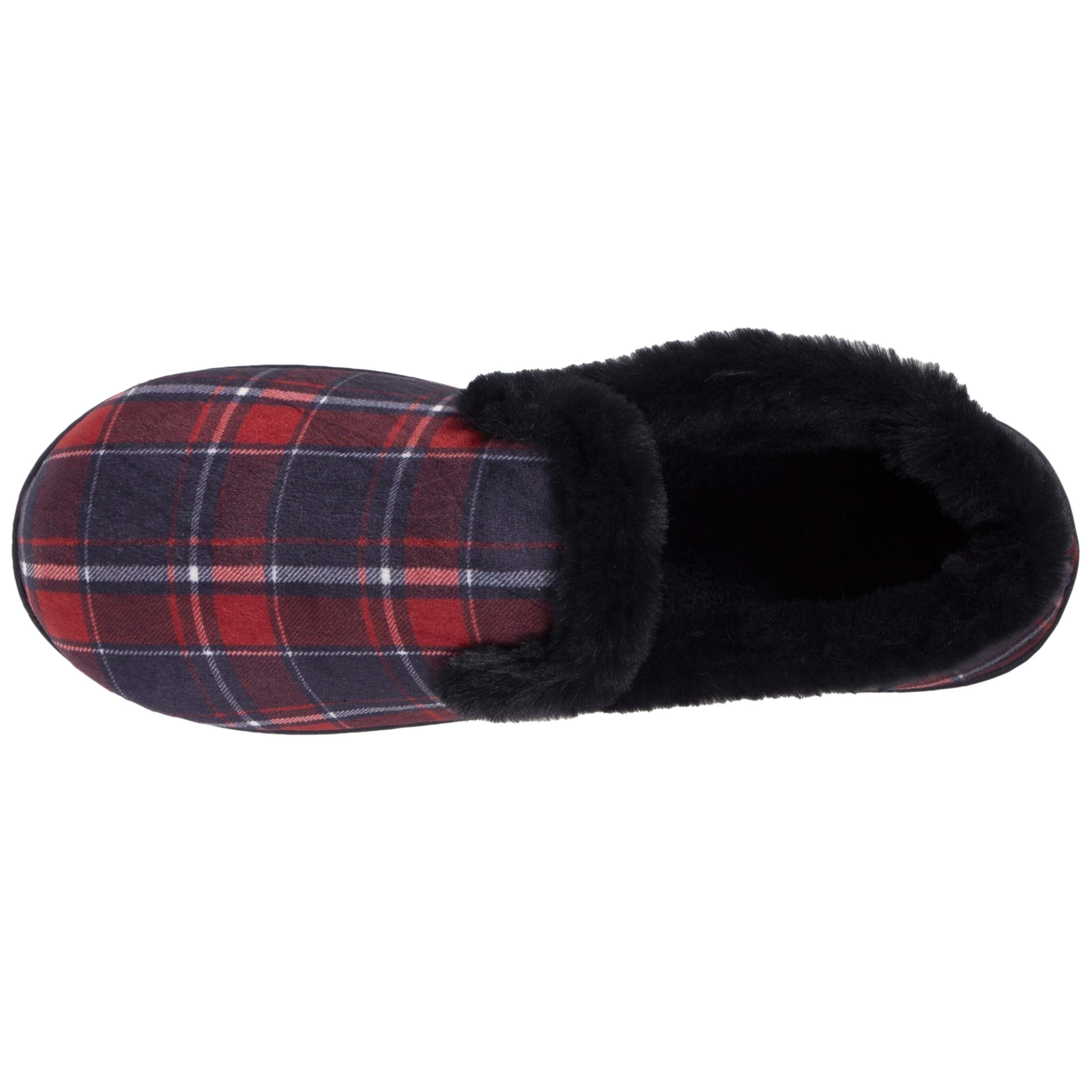 isotoner-chaussons-charentaises-fourr-es-femme-tartan image 2