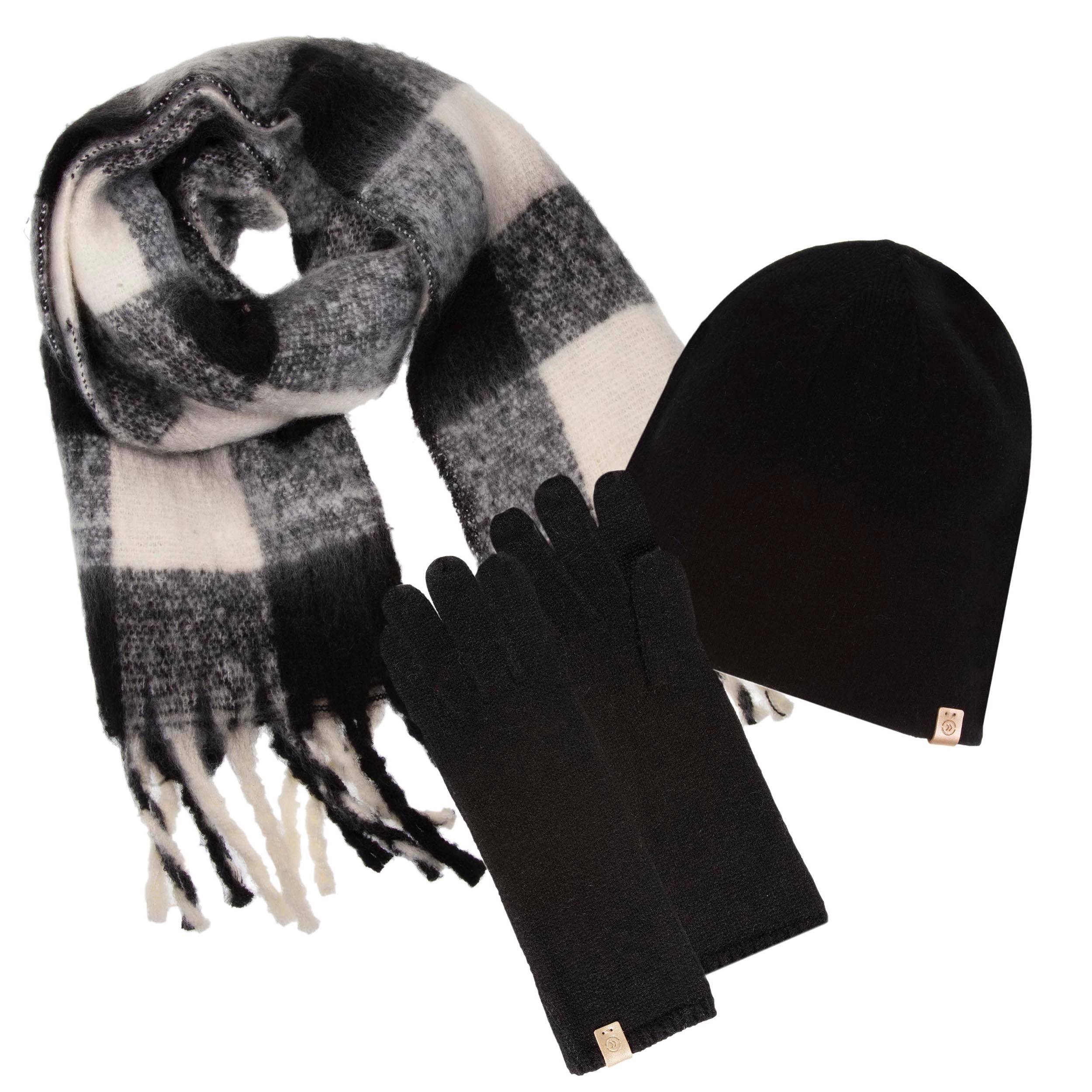 isotoner-gants-longs-femme-maille-ultra-doux-noir image 3