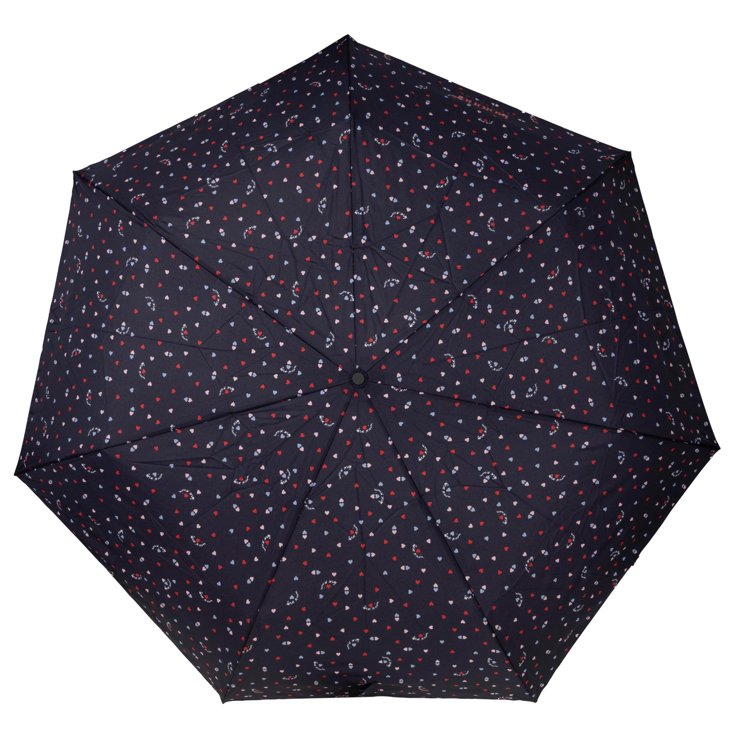 isotoner-parapluie-ombrelle-c-urs-rouges-upf50 image 4