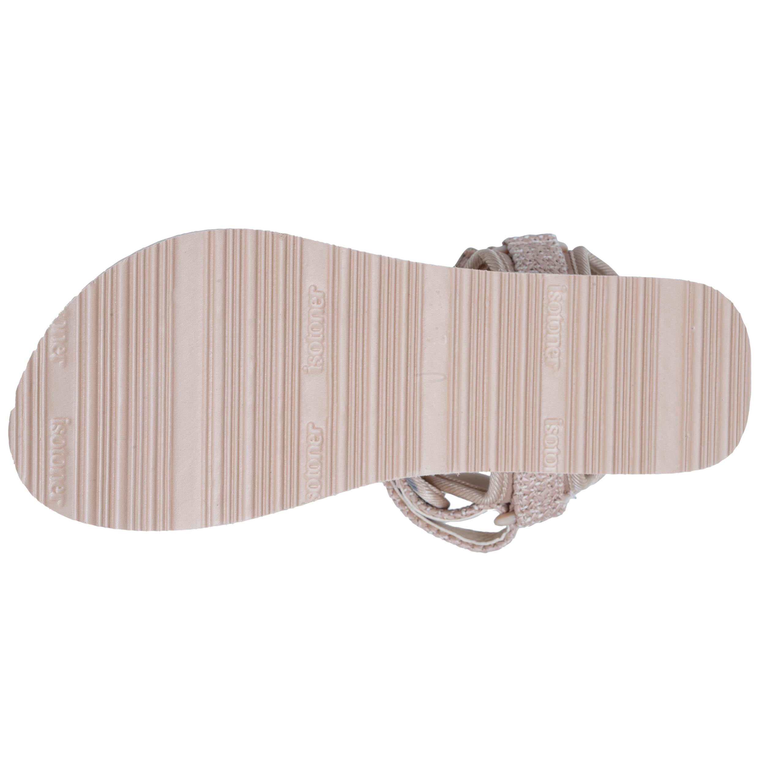 isotoner-sandales-femme-sport-talon-beige-3-4-cm image 5