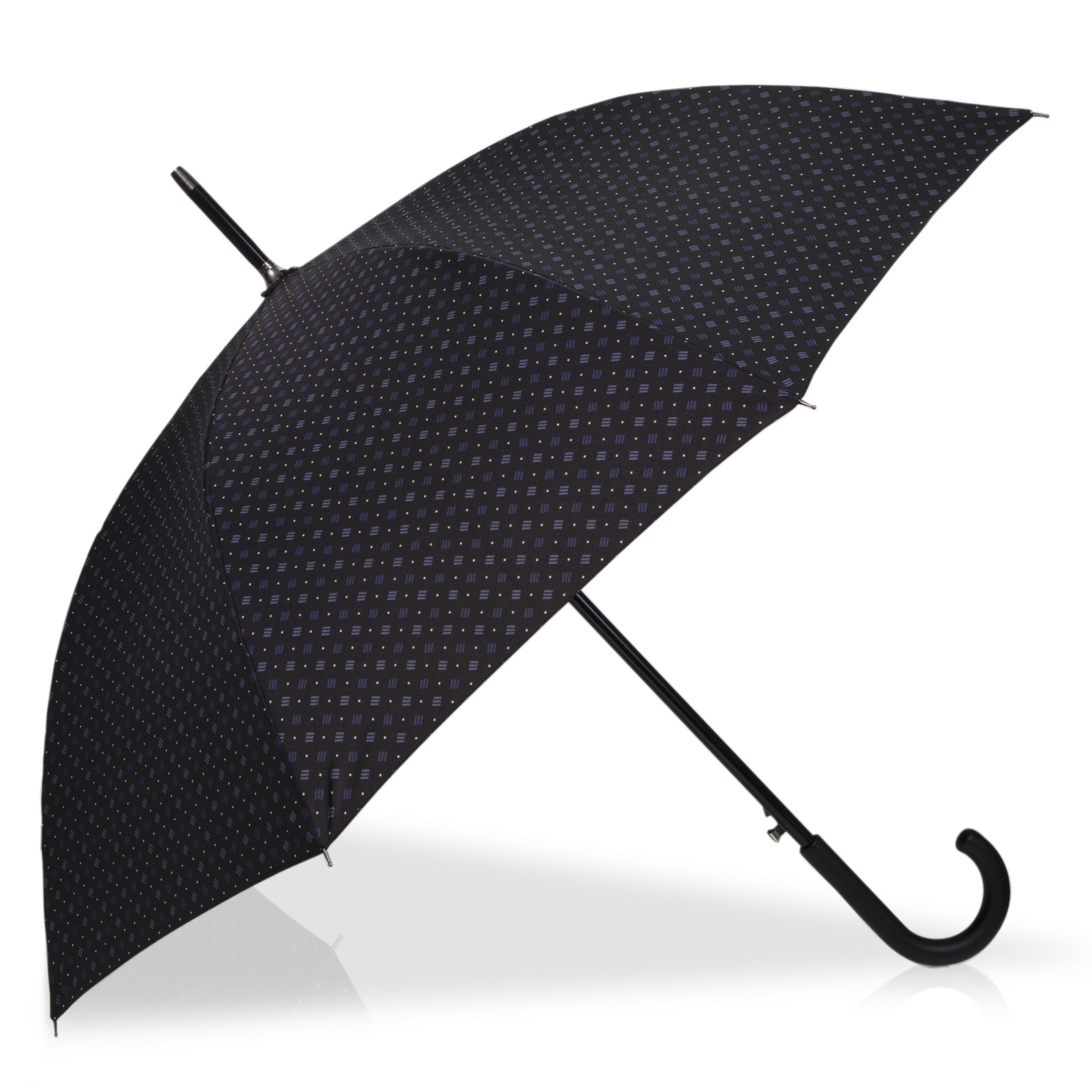 isotoner-parapluie-canne-automatique-cravate-trait-homme image 1