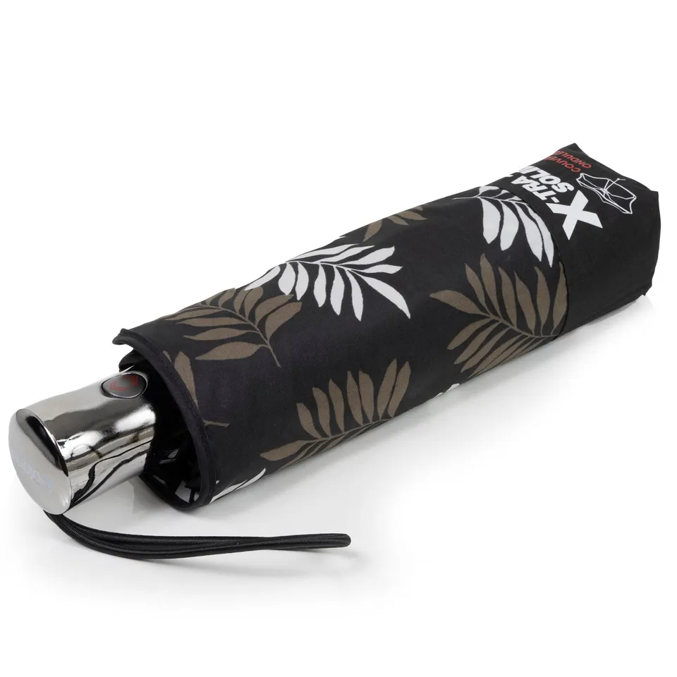 isotoner-parapluie-x-tra-solide-28-cm-feuille-kaki image 1