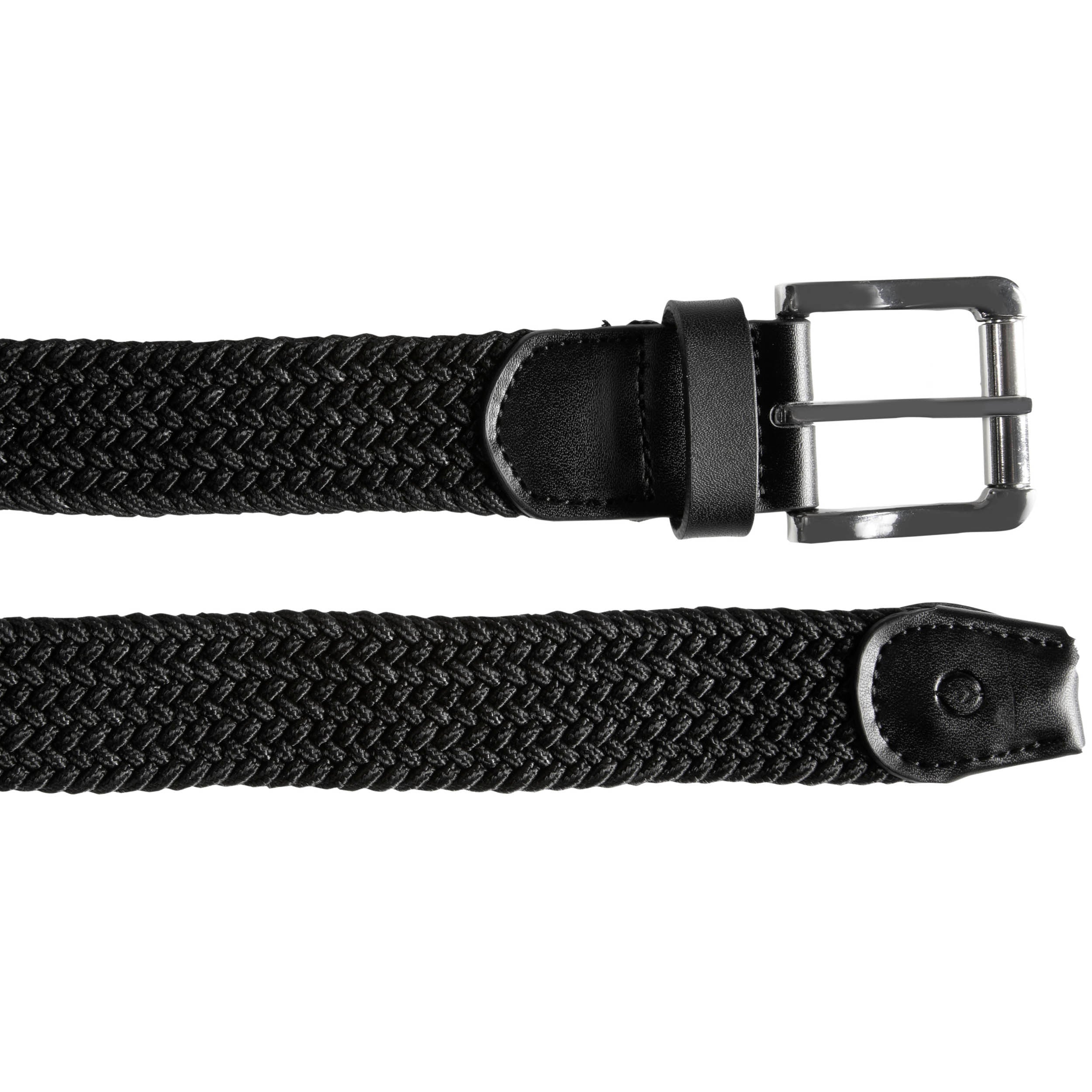 isotoner-ceinture-homme-tissu-tress-noir image 2