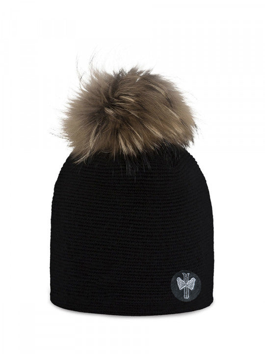 pipolaki-bonnet-tivoli-bonnet-femme-maille-c-tel-e-pompon-polaire image 1