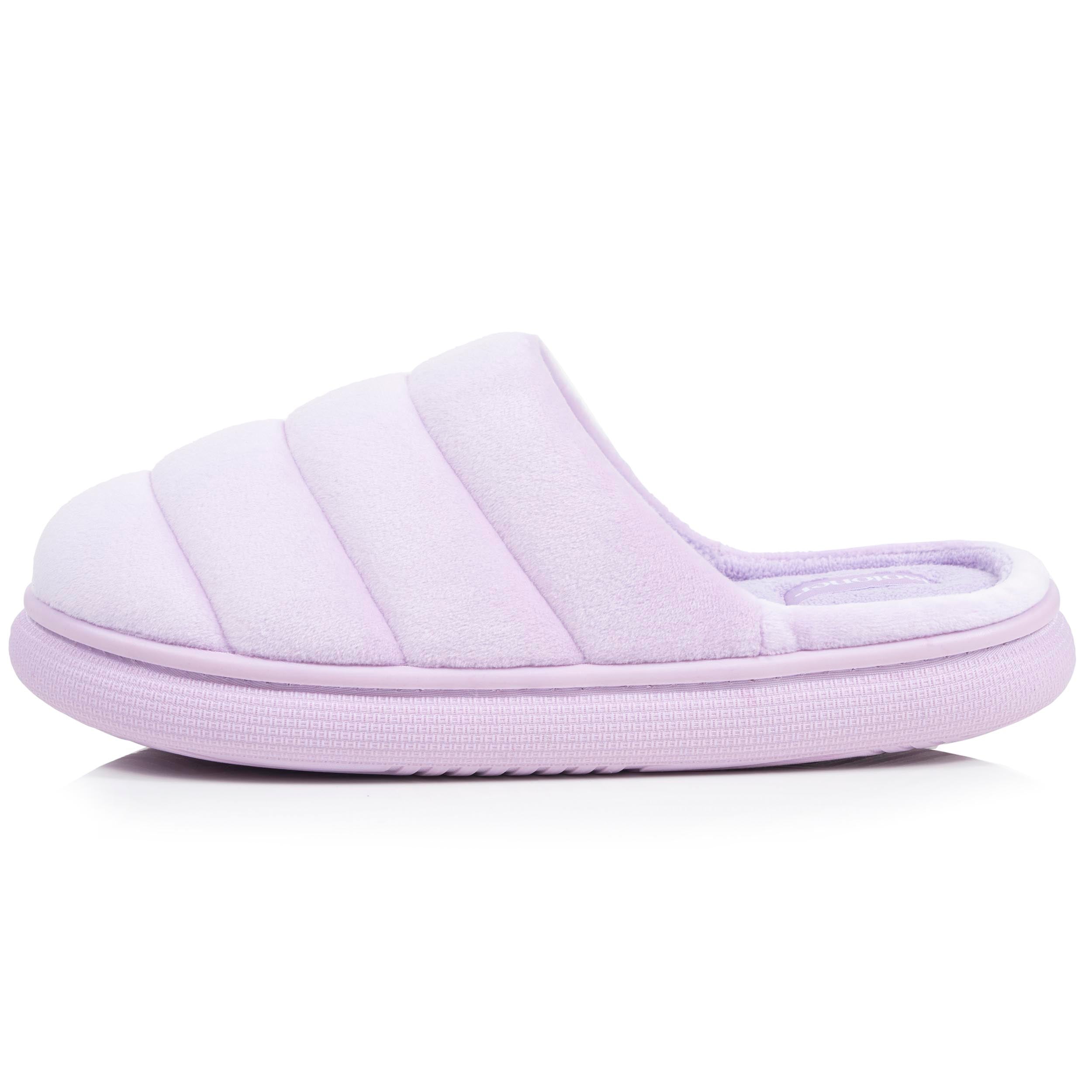 isotoner-chaussons-mules-femme-bloup-lilas image 4