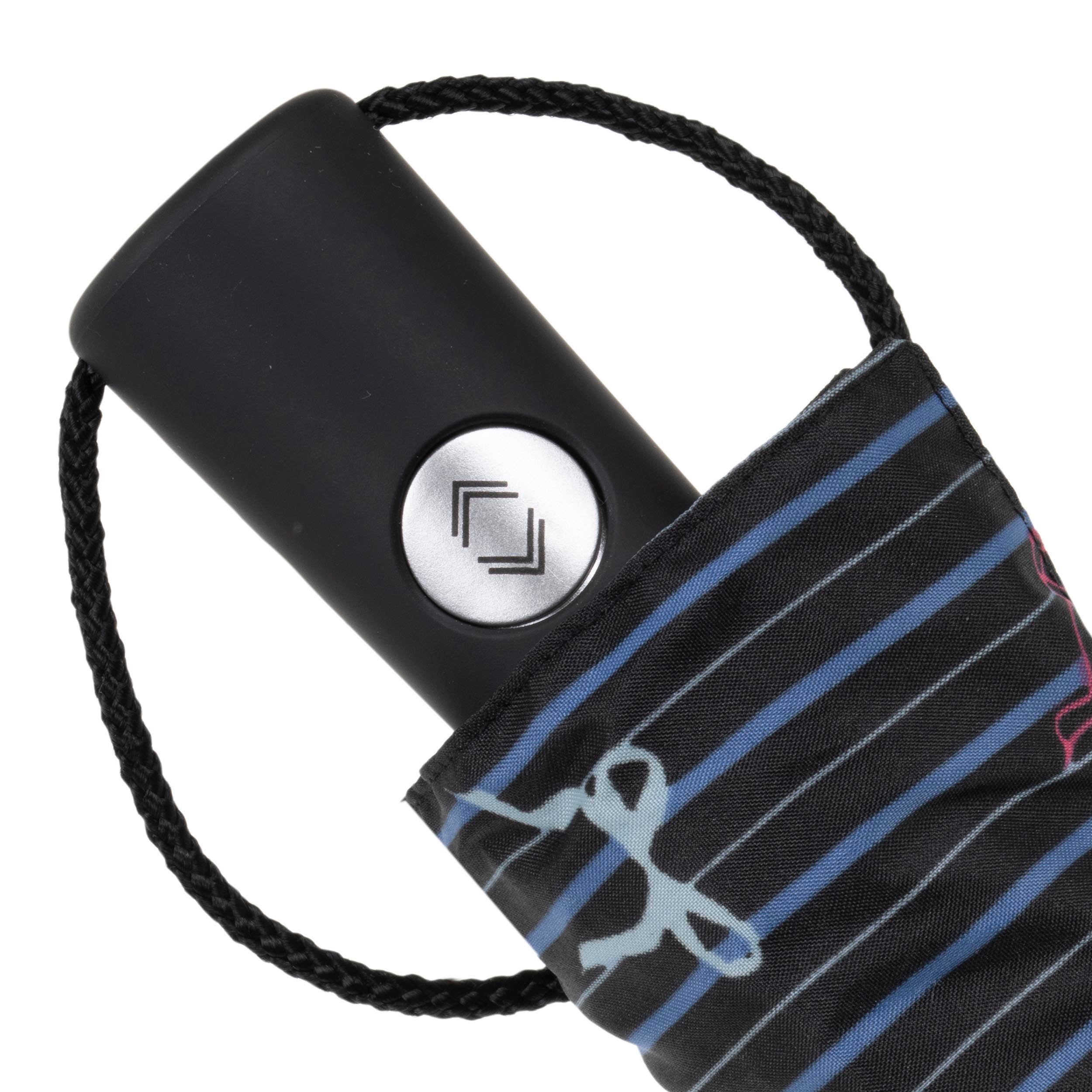 isotoner-parapluie-auto-rayure-noeud-bleu image 5