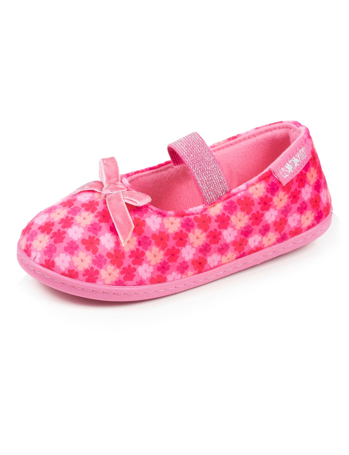 isotoner-chaussons-ballerines-enfant-fleurs-rose image 6