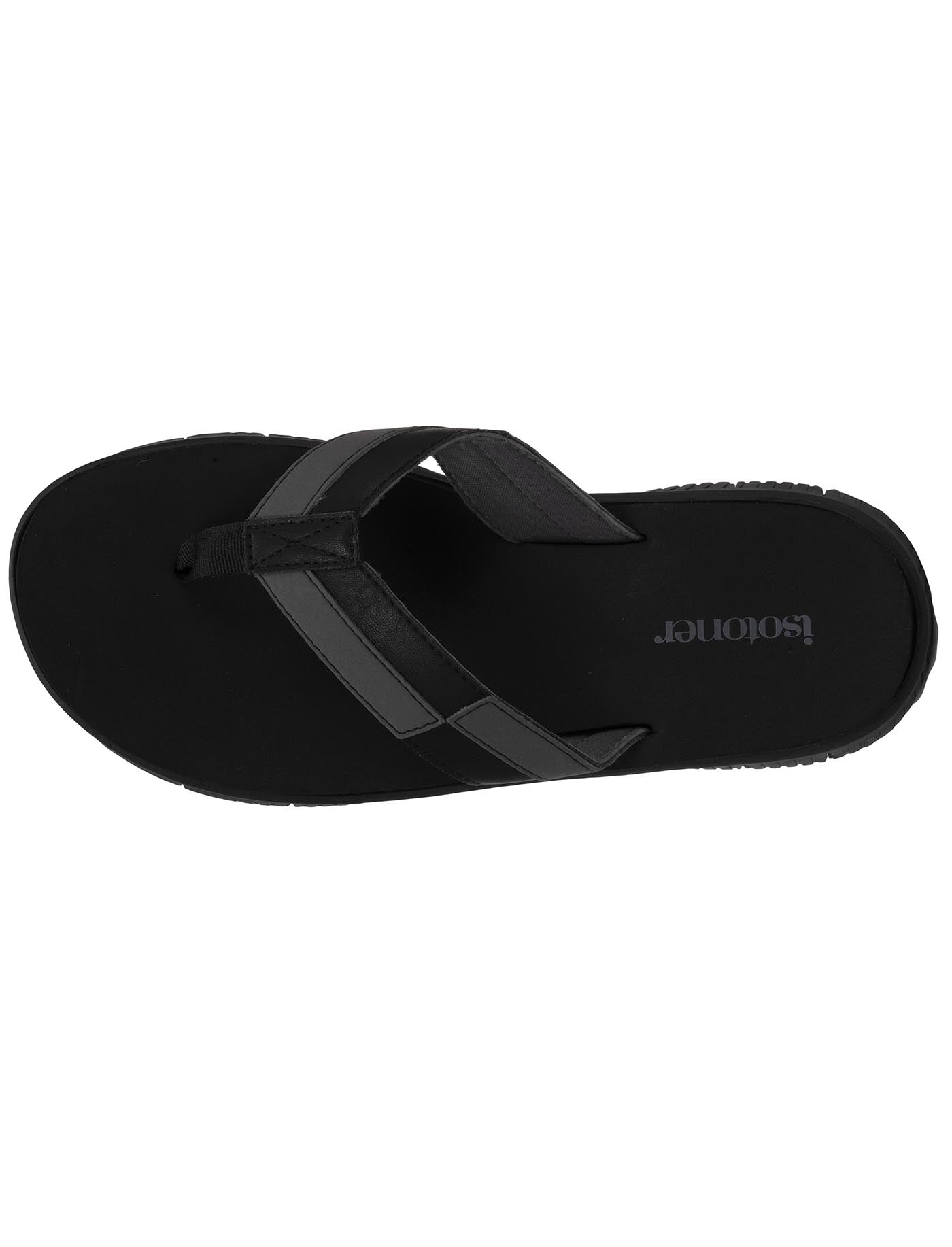 isotoner-tongs-sport-homme-confort-noir-gris image 7