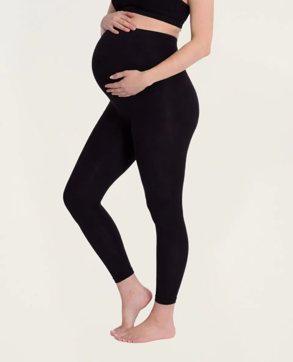 cache-c-ur-essentiel-legging-grossesse-sans-couture-noir image 1