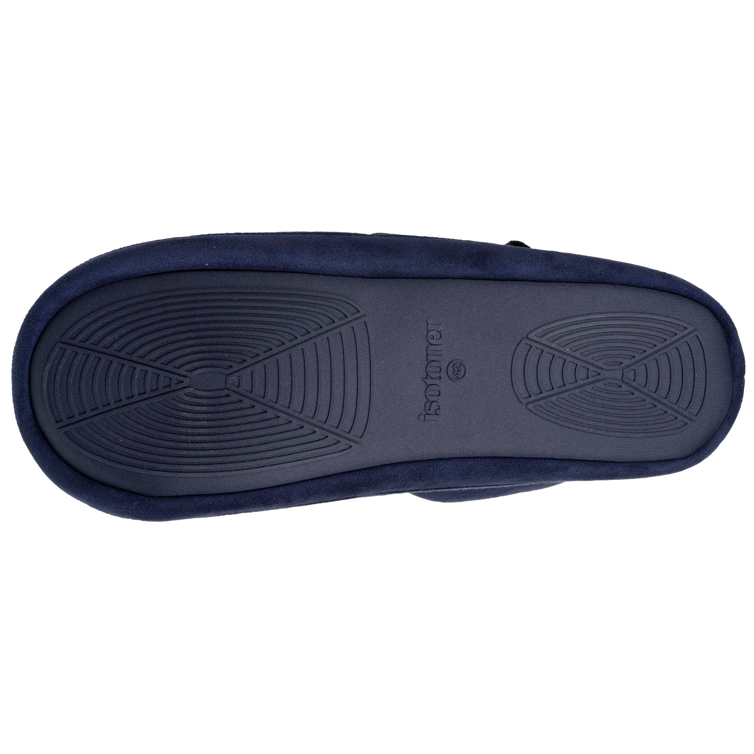 isotoner-chaussons-bottillons-homme-marine-chin-jersey image 4