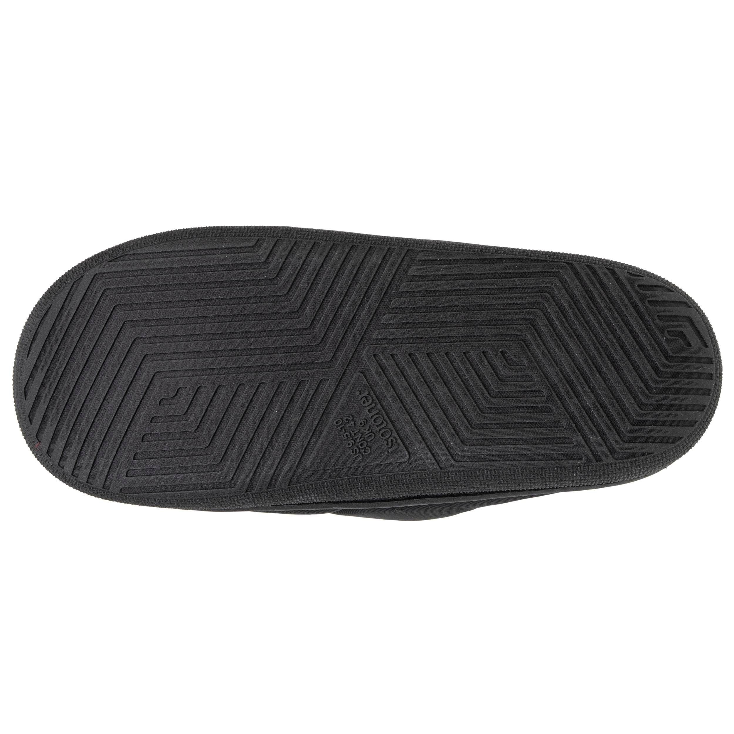 isotoner-chaussons-mules-homme-bloup-noir image 4