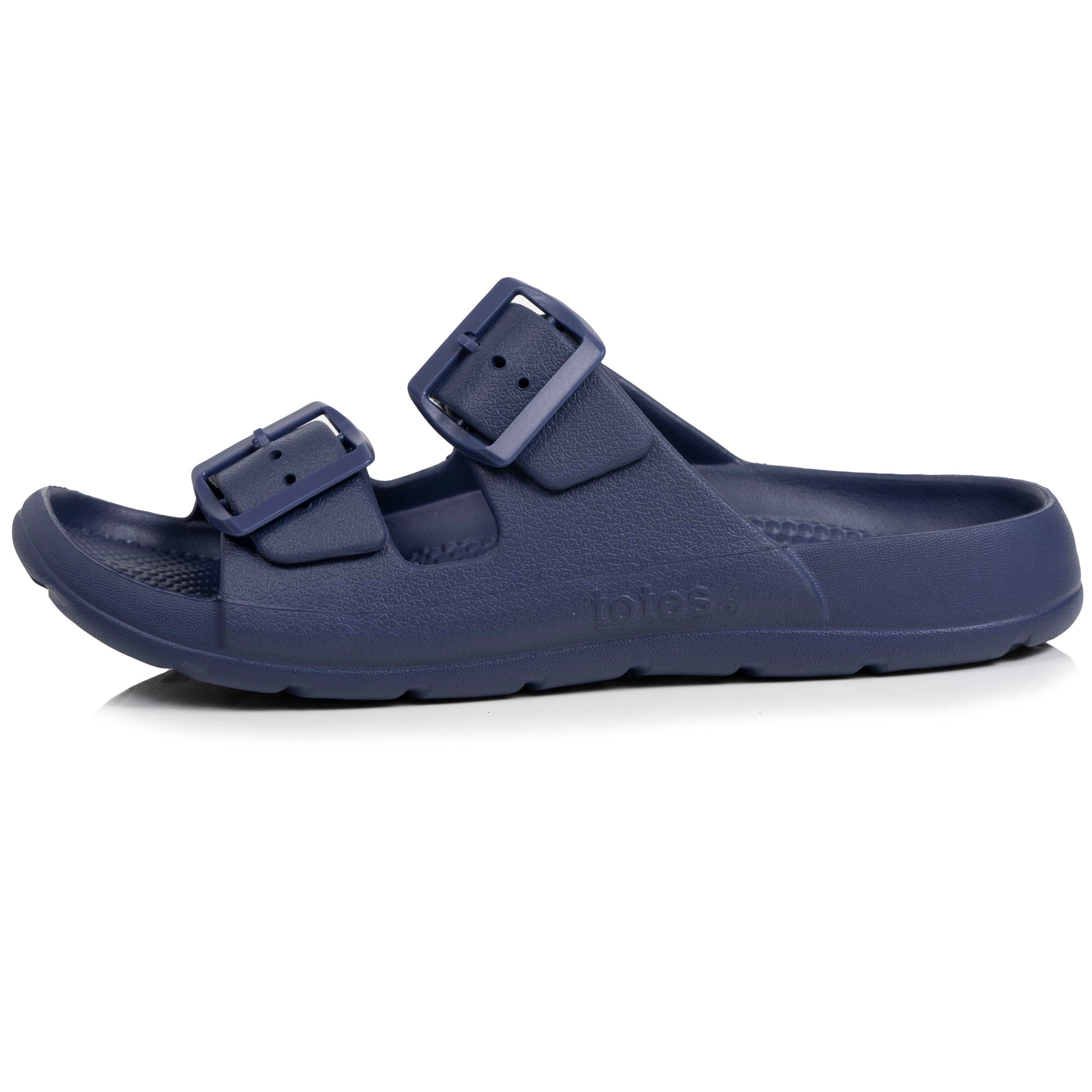 isotoner-mules-claquettes-homme-ajustable-marine image 4