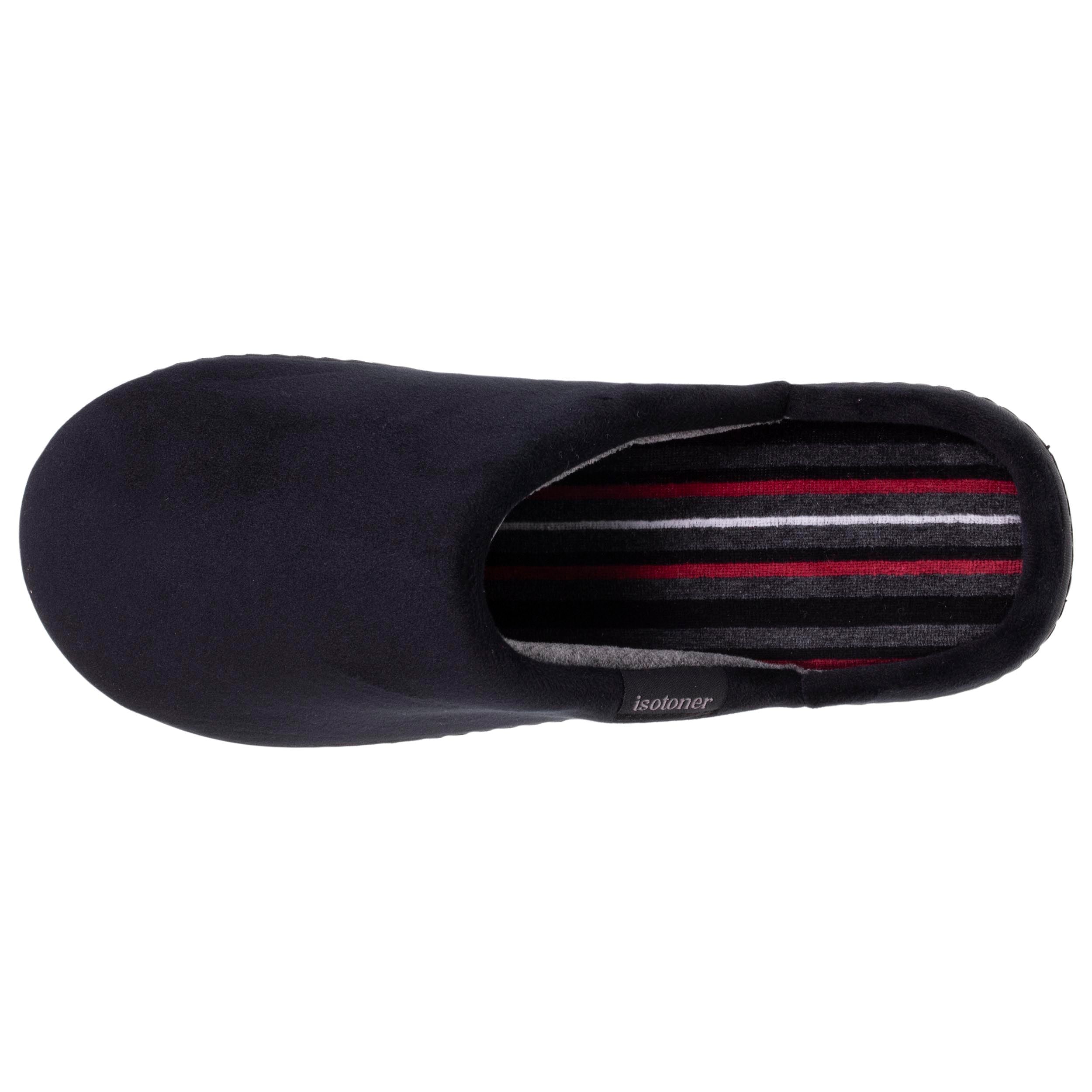 isotoner-chaussons-mules-homme-noir-m-moire-de-forme image 2