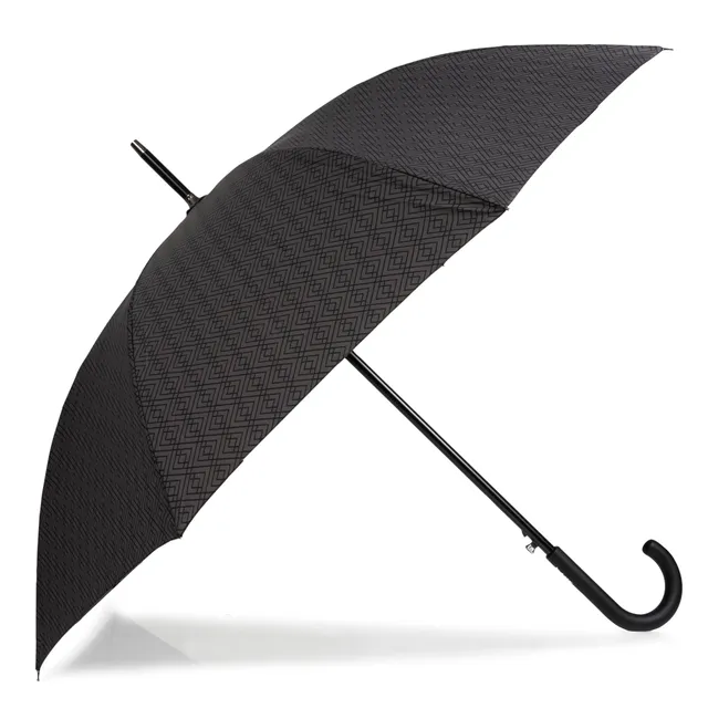 isotoner-parapluie-canne-auto-monogramme-100-cm-ultra-d-perlant image 1