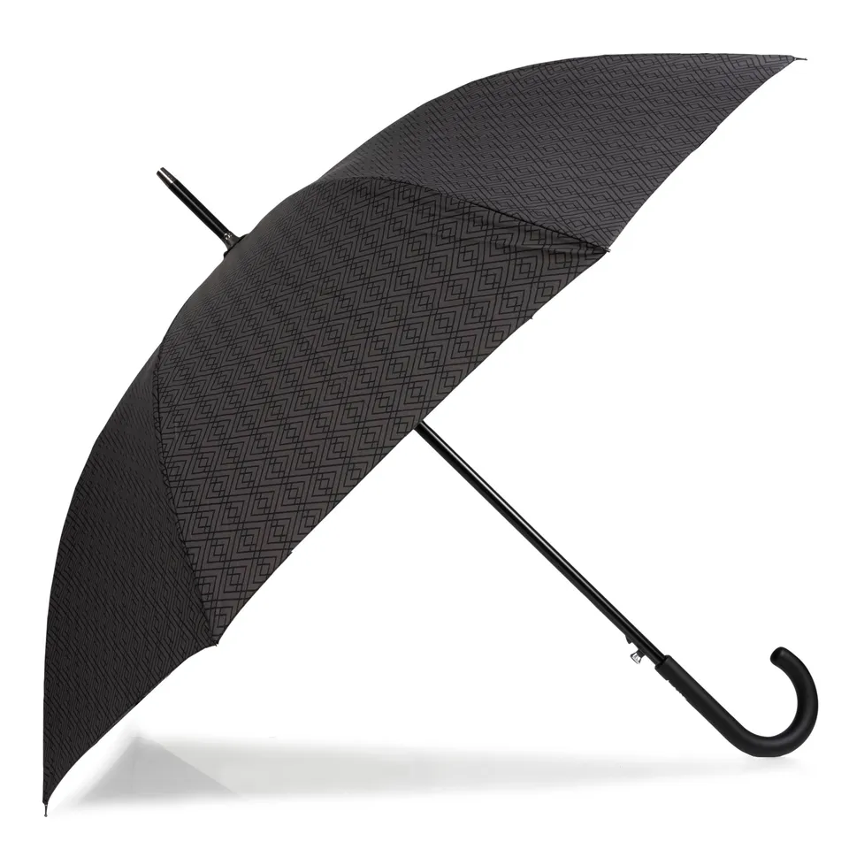 isotoner-parapluie-canne-auto-monogramme-100-cm-ultra-d-perlant image 1