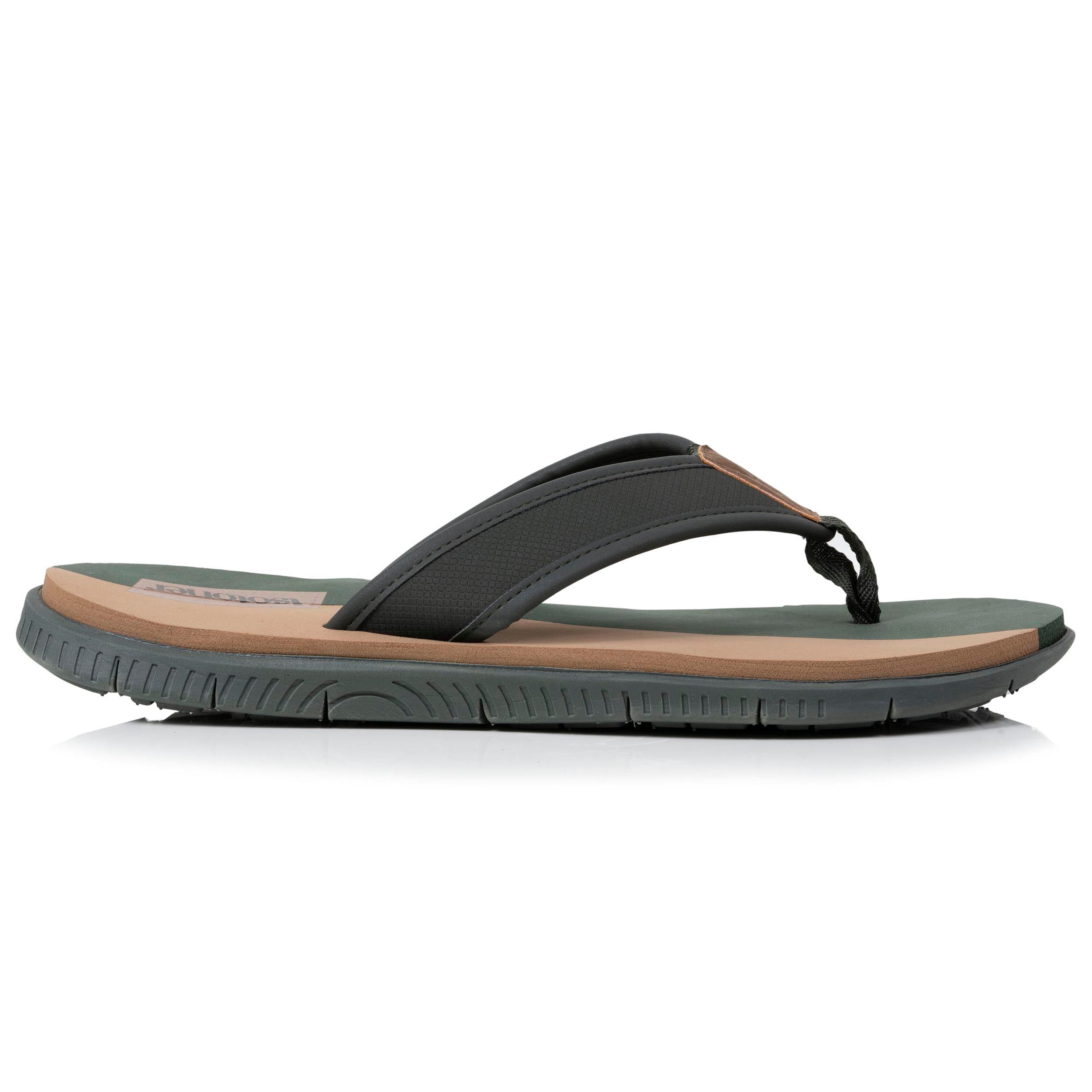 isotoner-tongs-sport-homme-confort-kaki-bicolor image 8