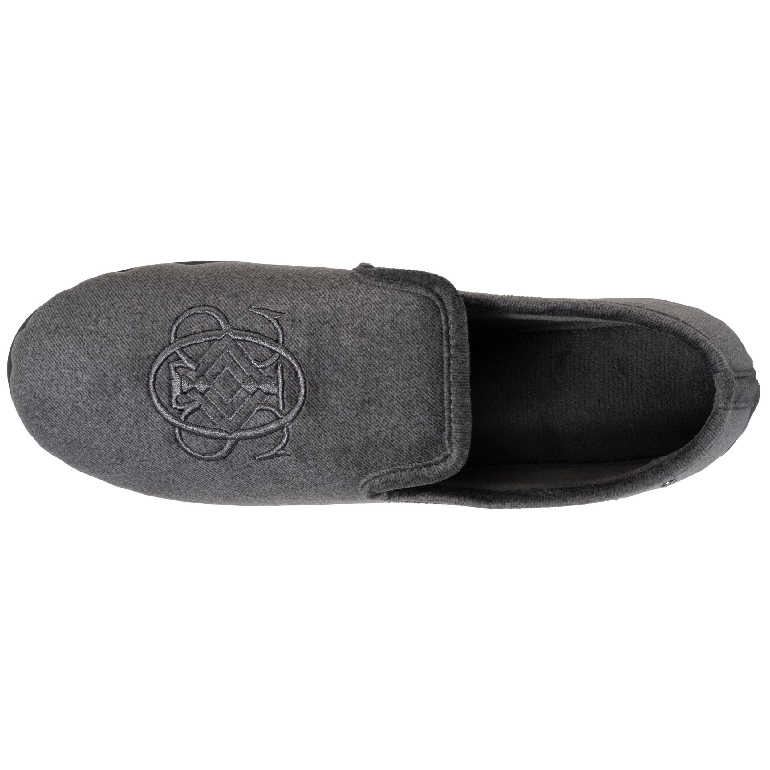 isotoner-chaussons-charentaises-homme-blason-gris image 2