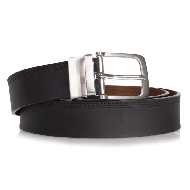 isotoner-ceinture-homme-r-versible-noir-marron image 1