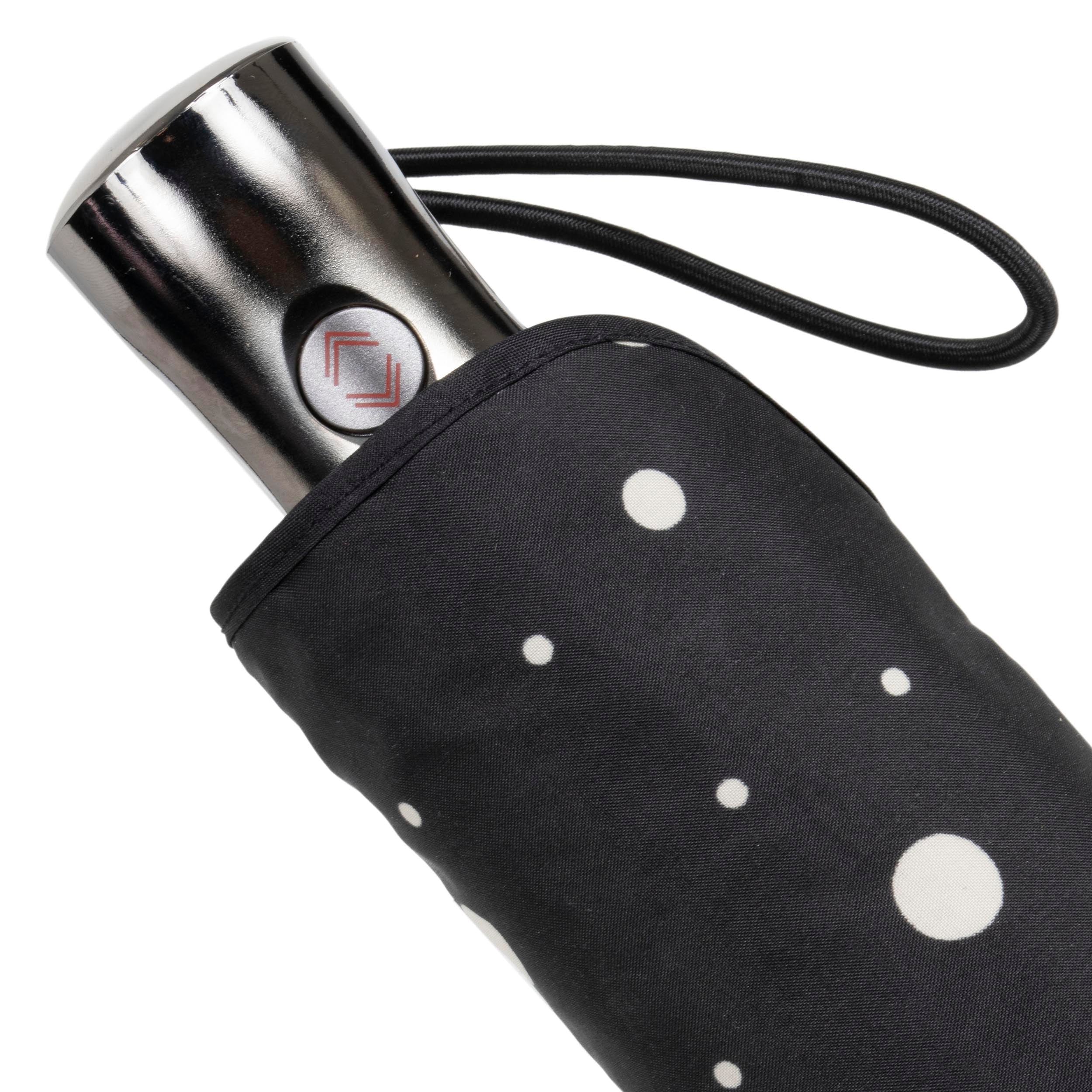 isotoner-parapluie-x-tra-solide-28-cm-pois-noir-jaune-automatique image 5