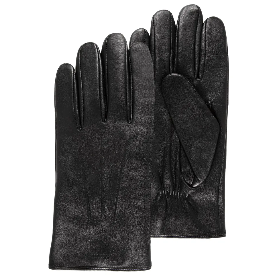 isotoner-gants-homme-tactiles-doubl-s-chaud-noir image 1
