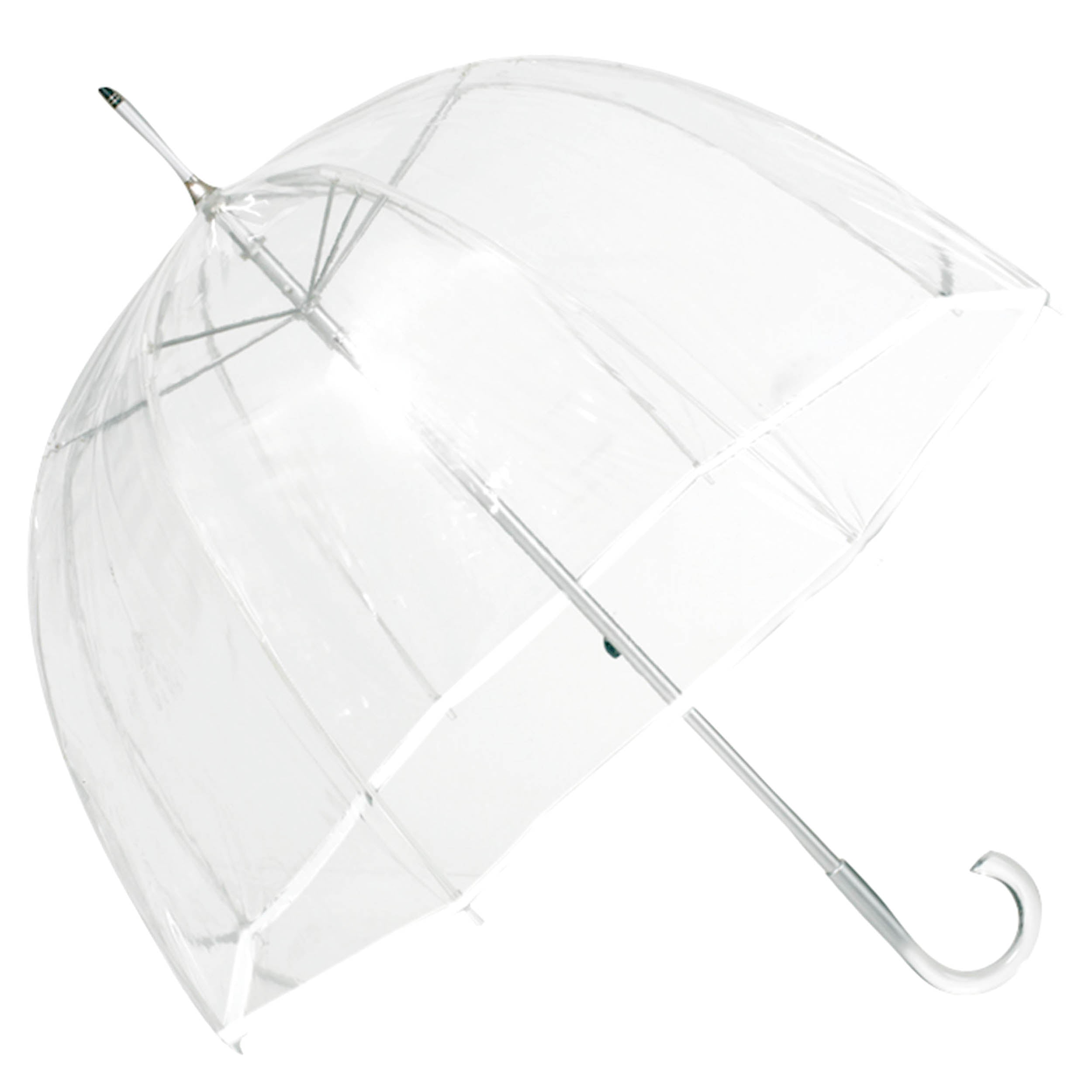 isotoner-parapluie-cloche-transparent-pvc-blanc-94-cm image 1