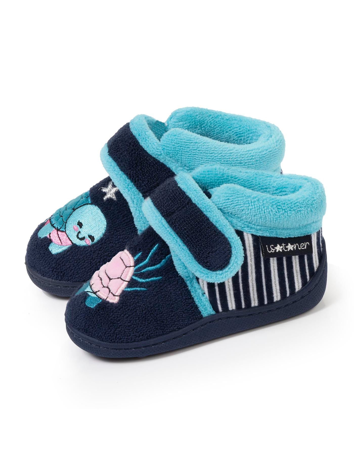 isotoner-chaussons-bottillons-scratch-enfant-marine image 6