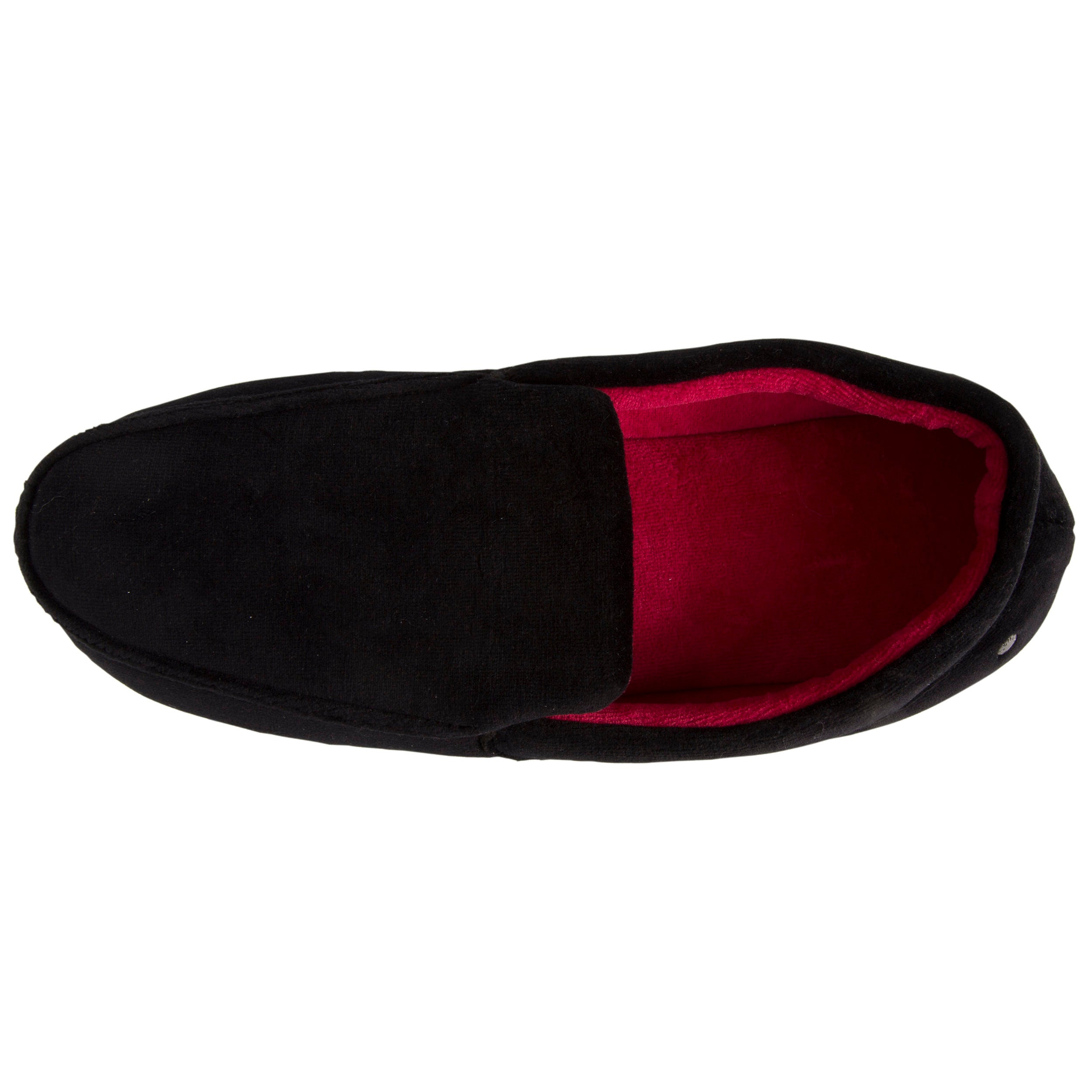 isotoner-chaussons-mocassins-homme-brod-s-noir image 3