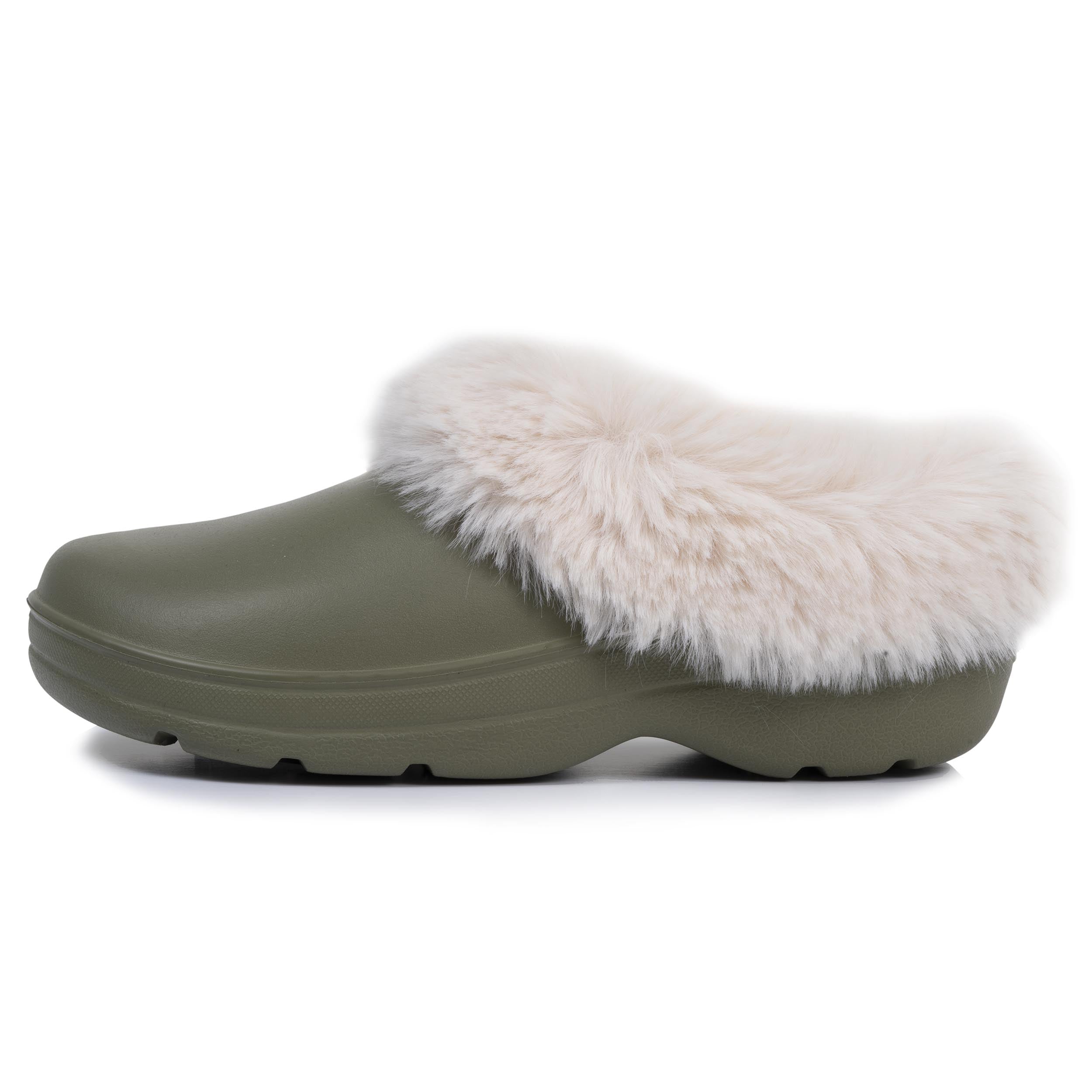 isotoner-sabots-de-jardin-femme-fourr-s-kaki-everywear-amovible image 3