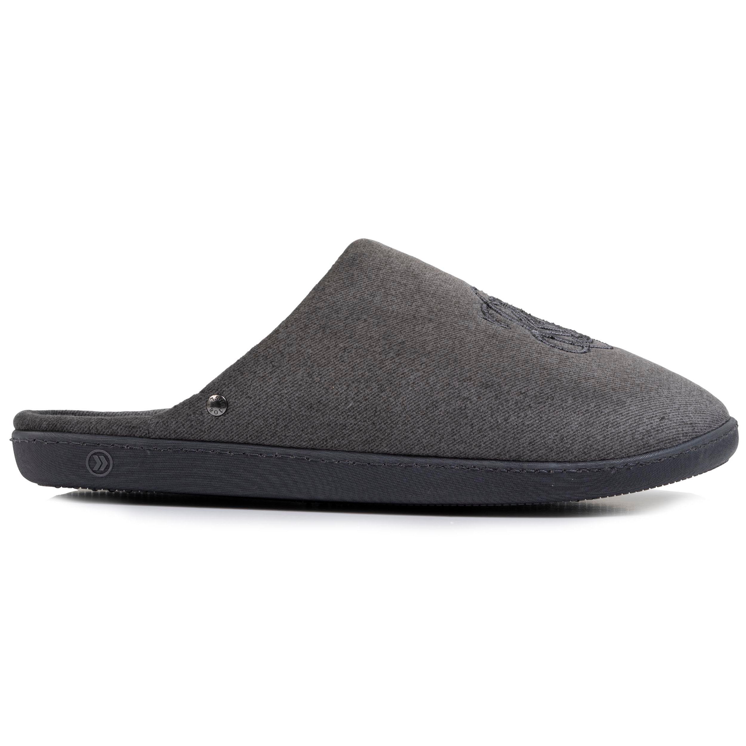isotoner-chaussons-mules-homme-gris-chin-premium image 8