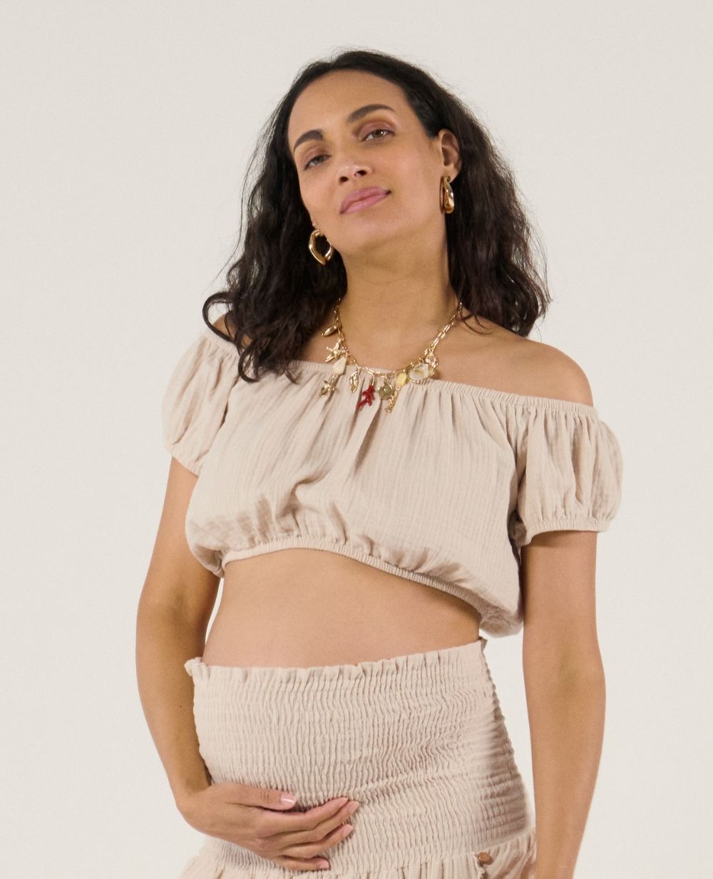 cache-c-ur-crop-top-paloma-beige image 3