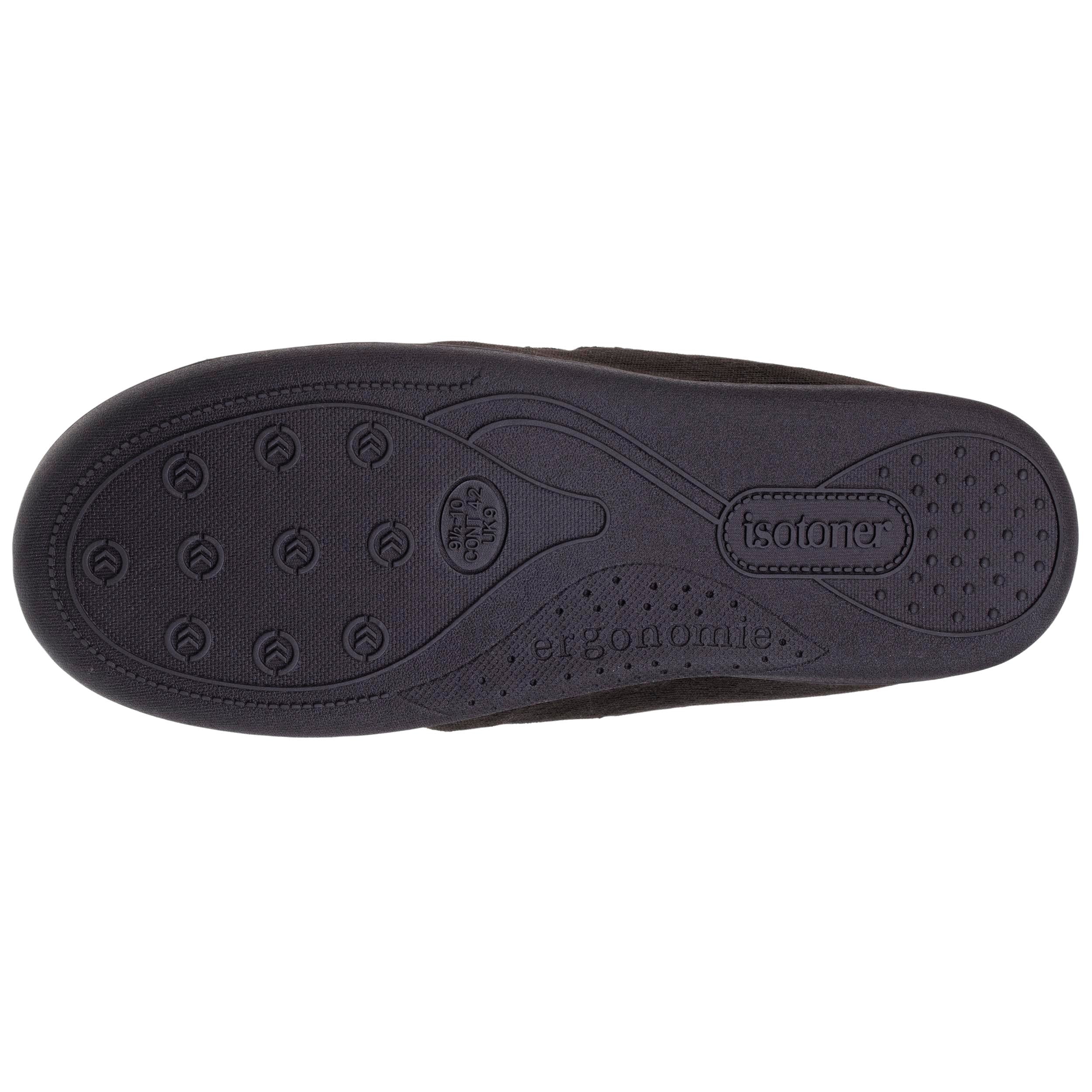 isotoner-mocassins-chaussons-homme-noir-confort-nuage image 4