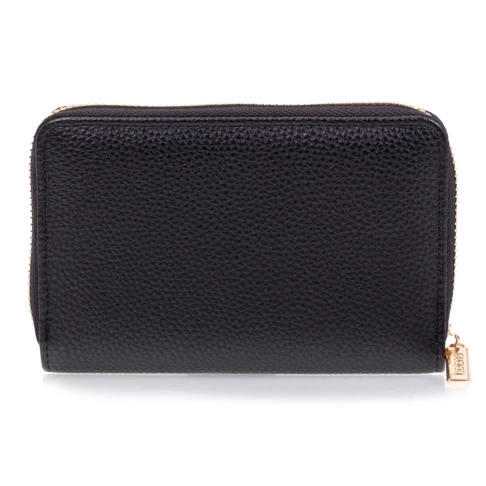 isotoner-portefeuille-femme-zipp-noir-simili-cuir-rfid image 1