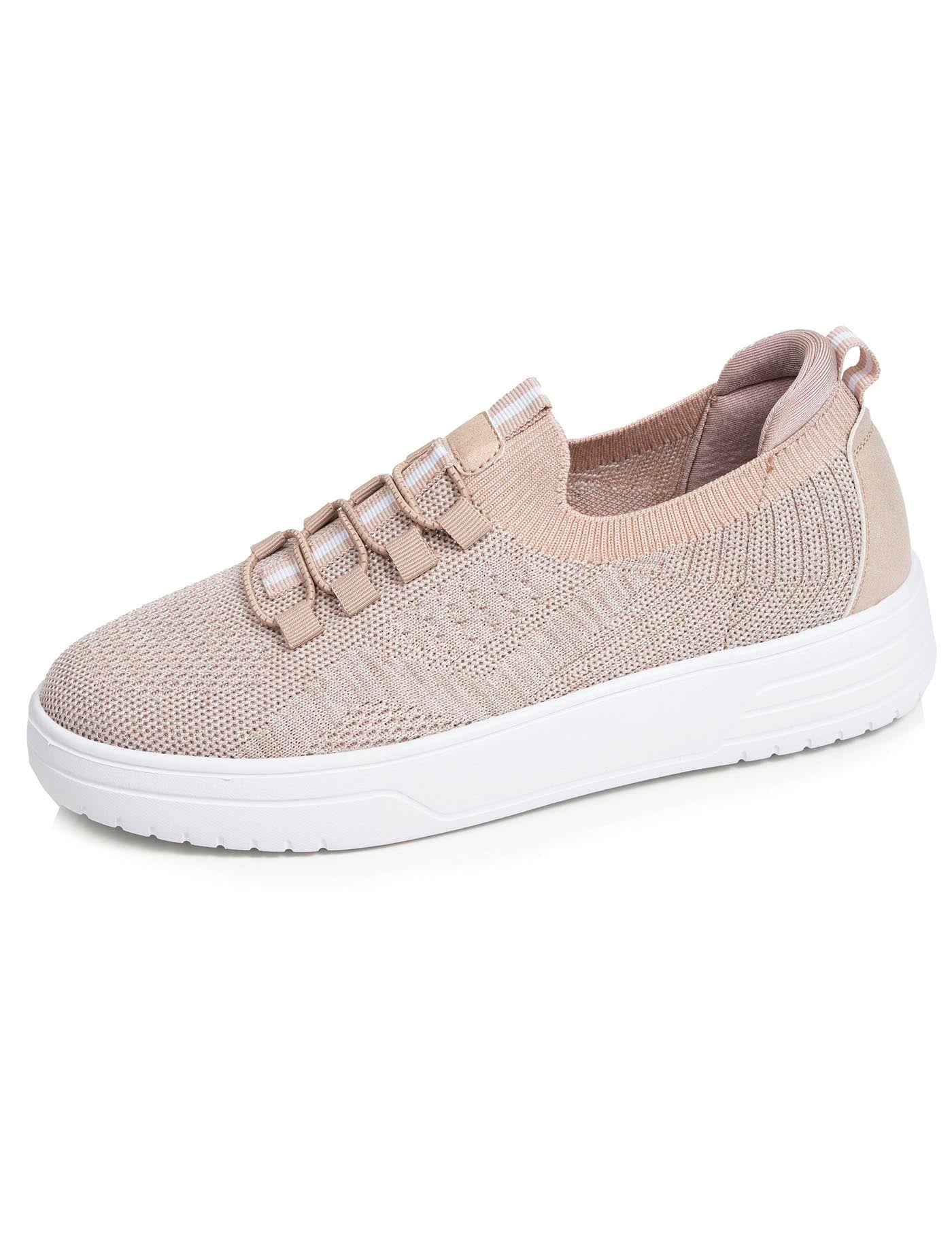 isotoner-baskets-femme-slip-on-plateforme-beige-everywear image 6