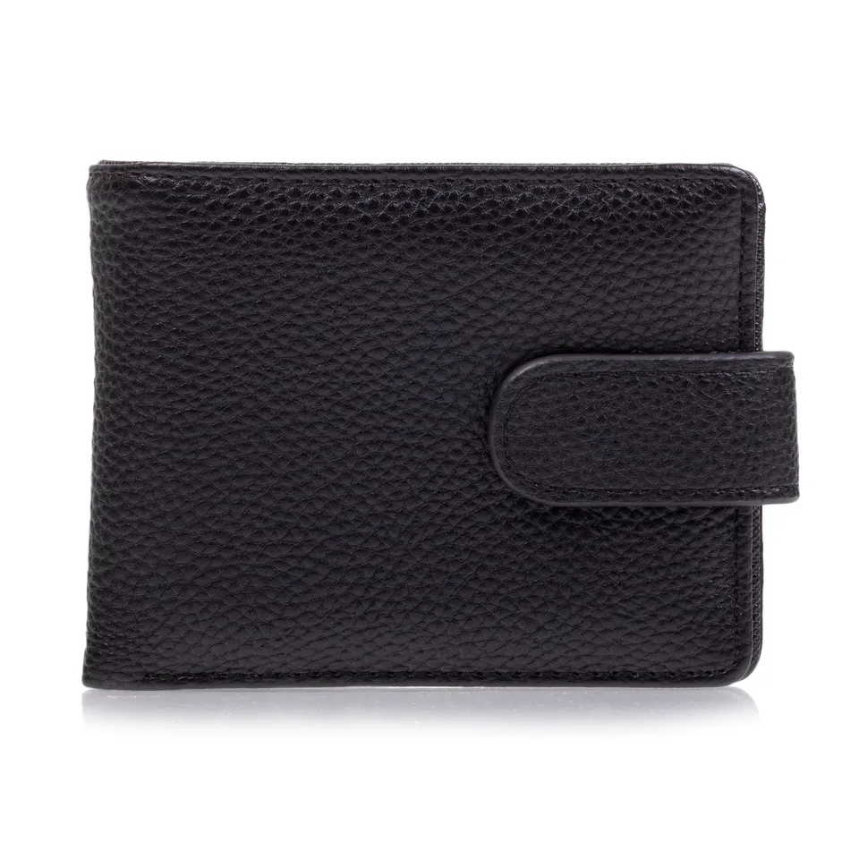 isotoner-portefeuille-homme-rabat-avec-patte-noir image 1