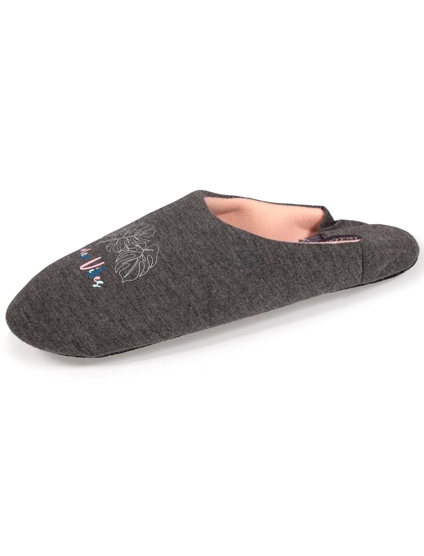 isotoner-chaussons-babouches-femme-gris-summer-vibes image 6